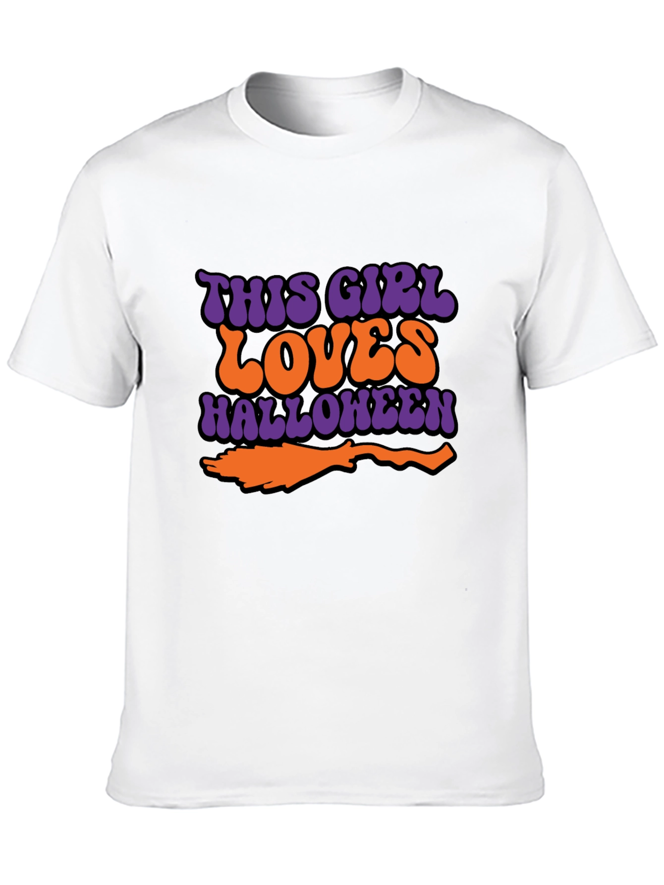 Halloween This Girl Loves Graphic T-Shirt