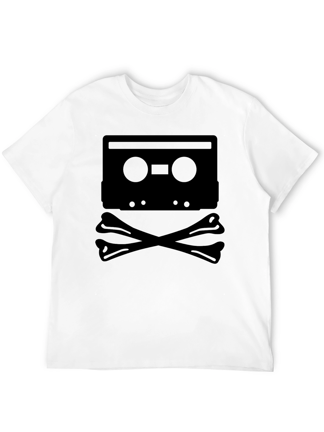 Cassette Skull T-Shirt - Retro Music Lover Tee