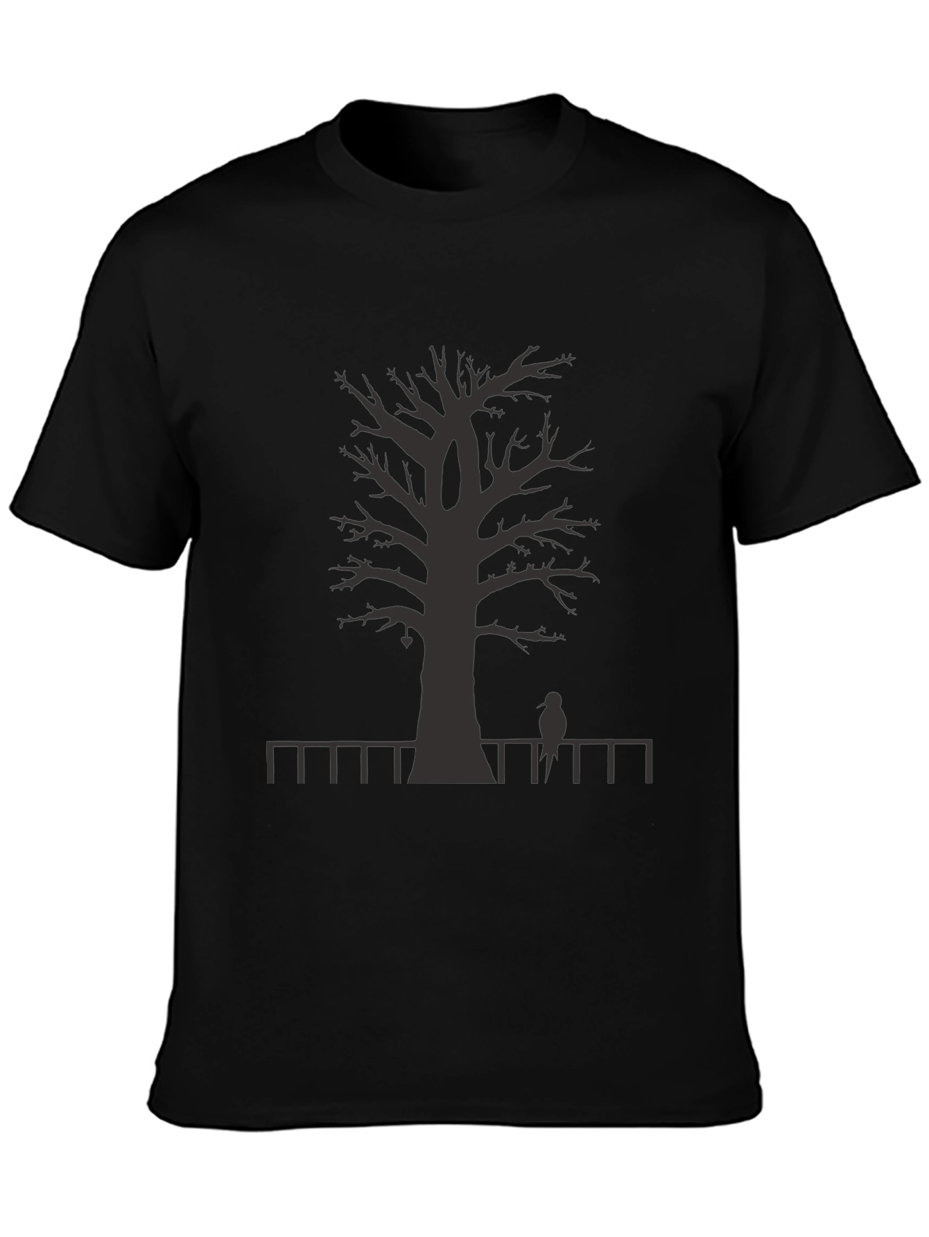 Mens Graphic Tree T-Shirt - Black