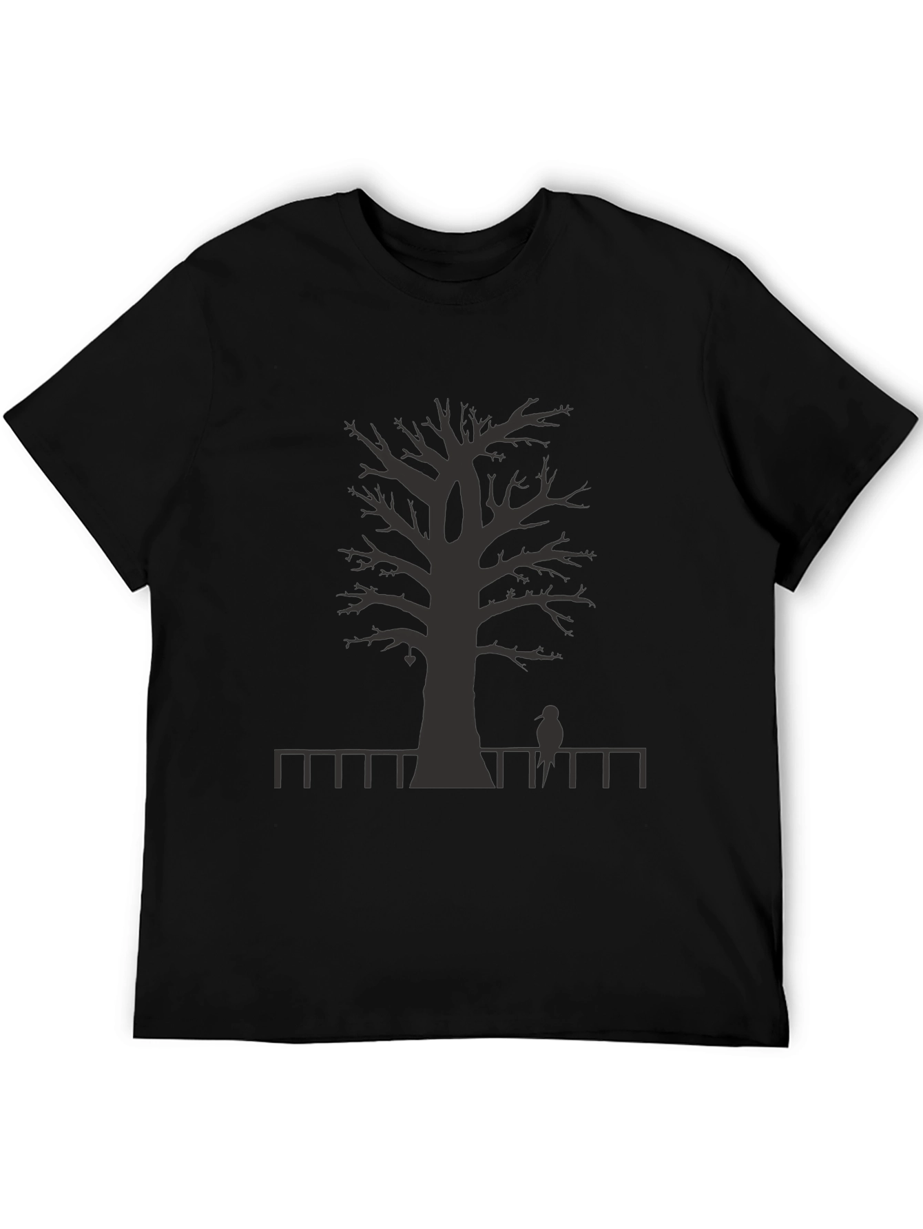 Mens Graphic Tree T-Shirt - Black