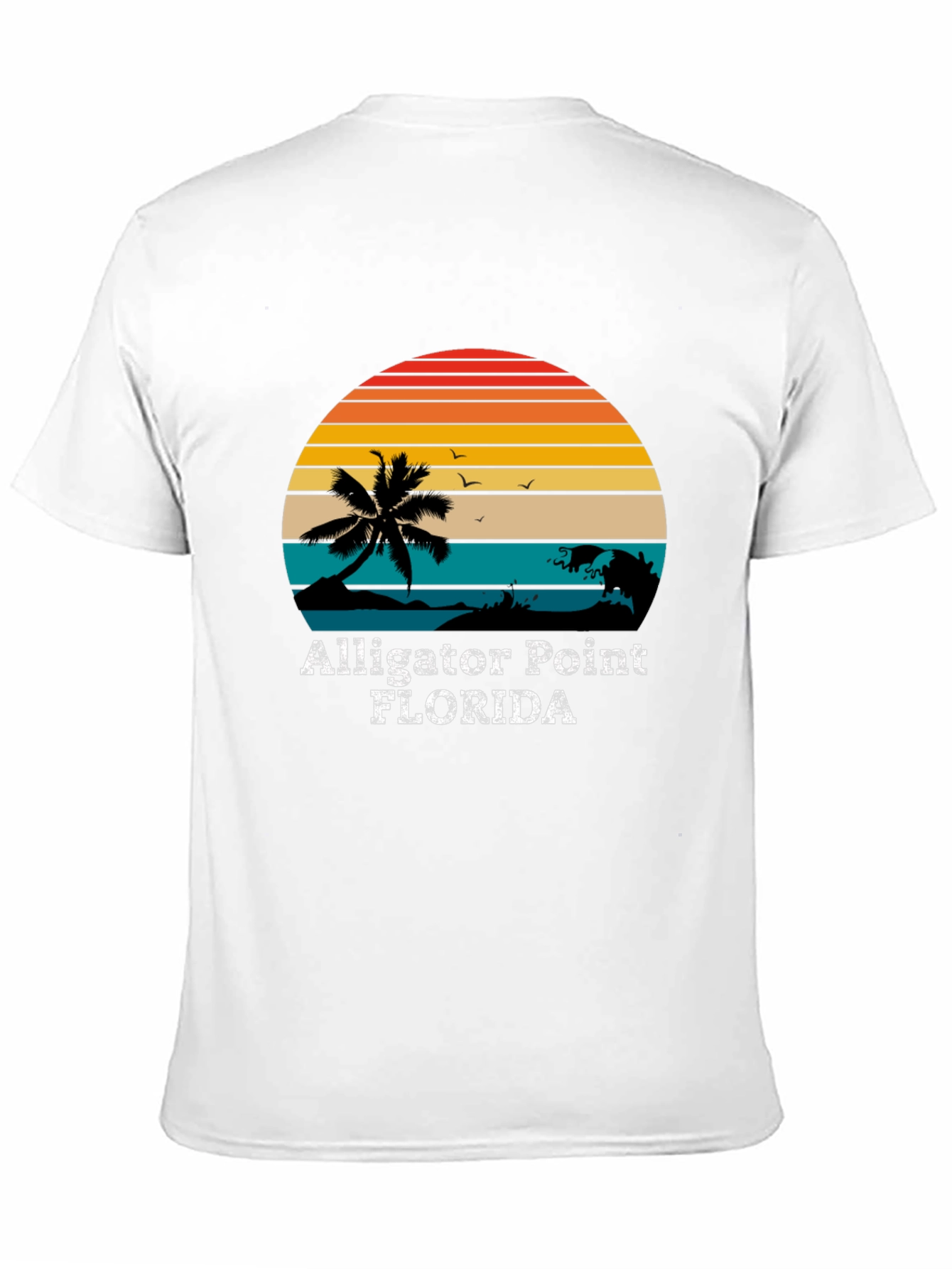 Alligator Point Florida Retro Sunset T-Shirt