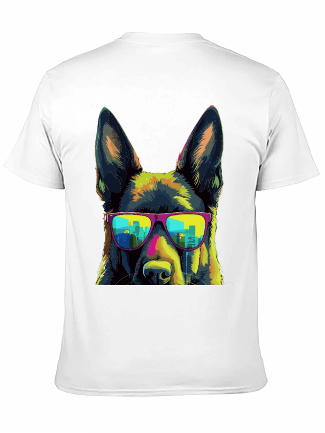 Cool Dog Tee - German Shepherd with Sunglasses