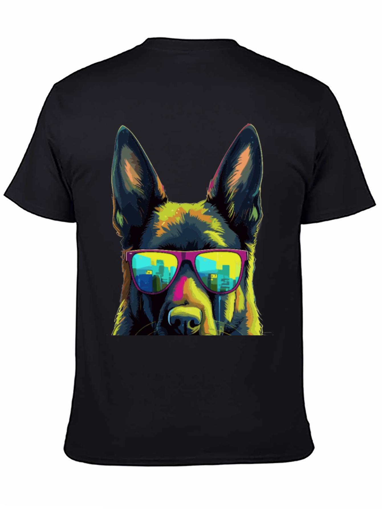 Cool Dog Tee - German Shepherd with Sunglasses