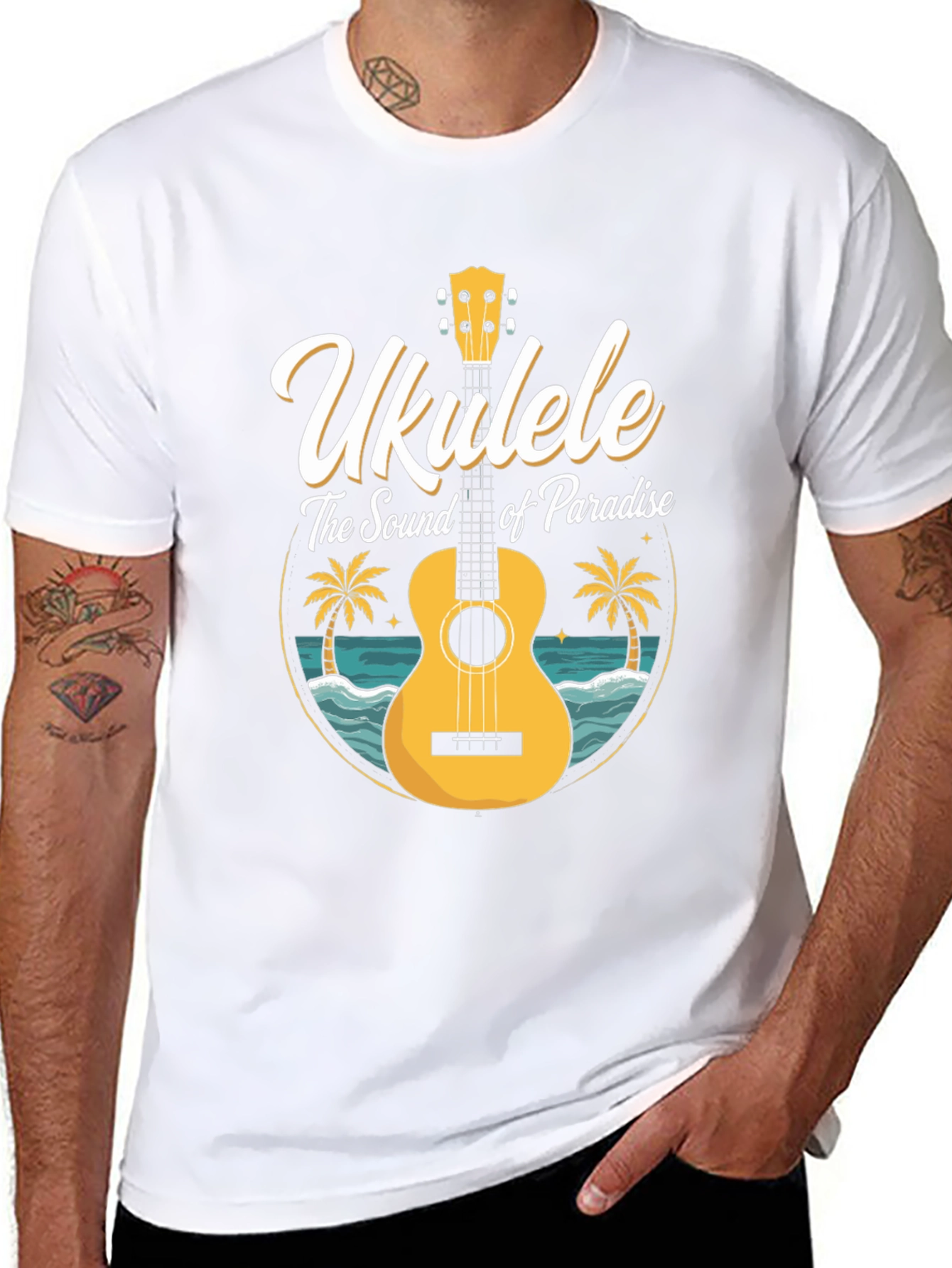 Ukulele Paradise T-Shirt - Island Vibes