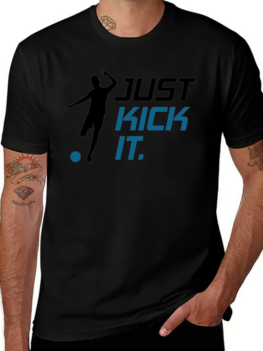 Just Kick It Graphic T-Shirt - Black
