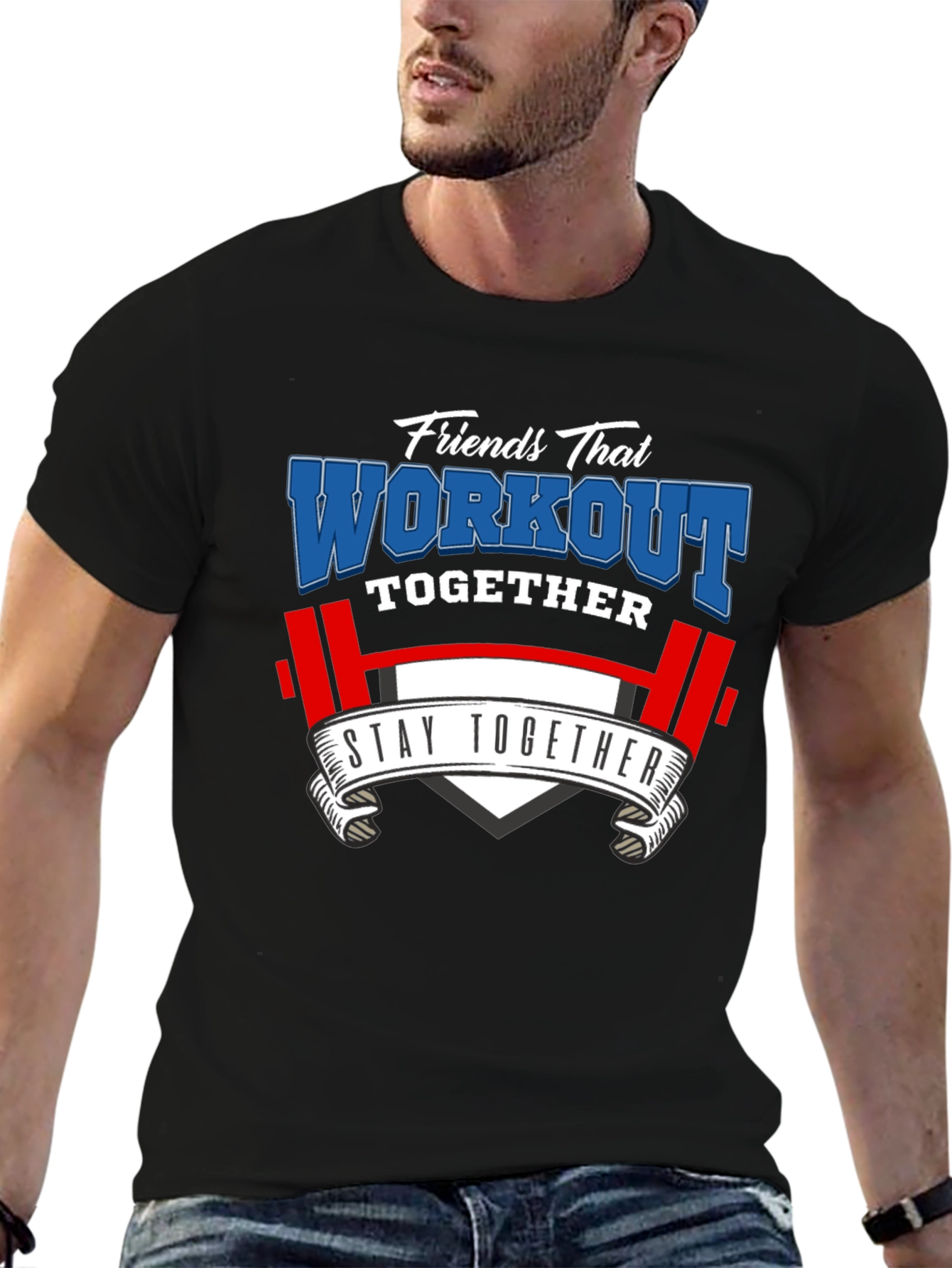 Friends Workout Together Graphic Tee