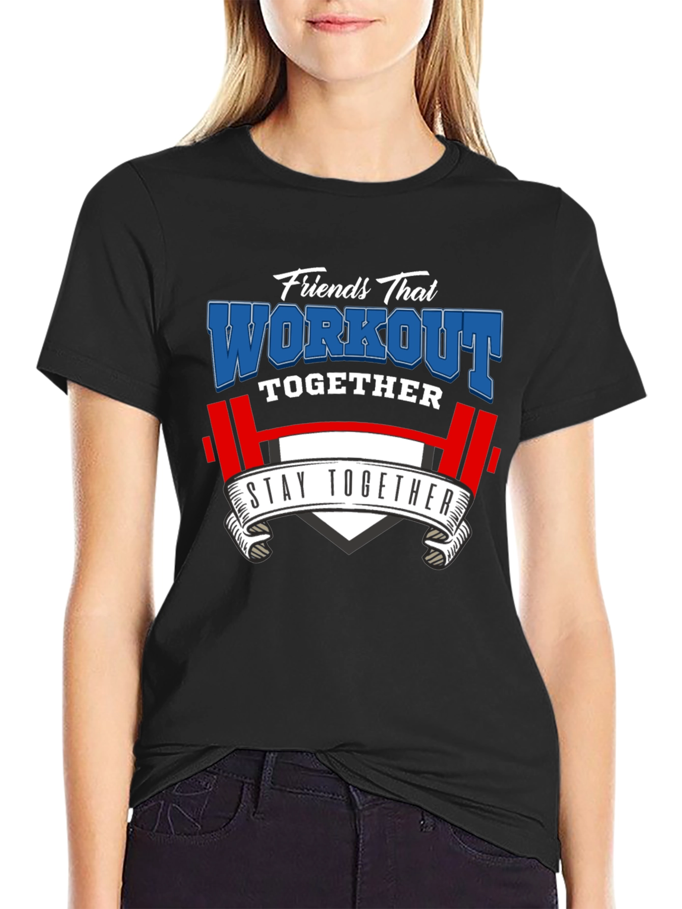 Friends Workout Together Graphic Tee