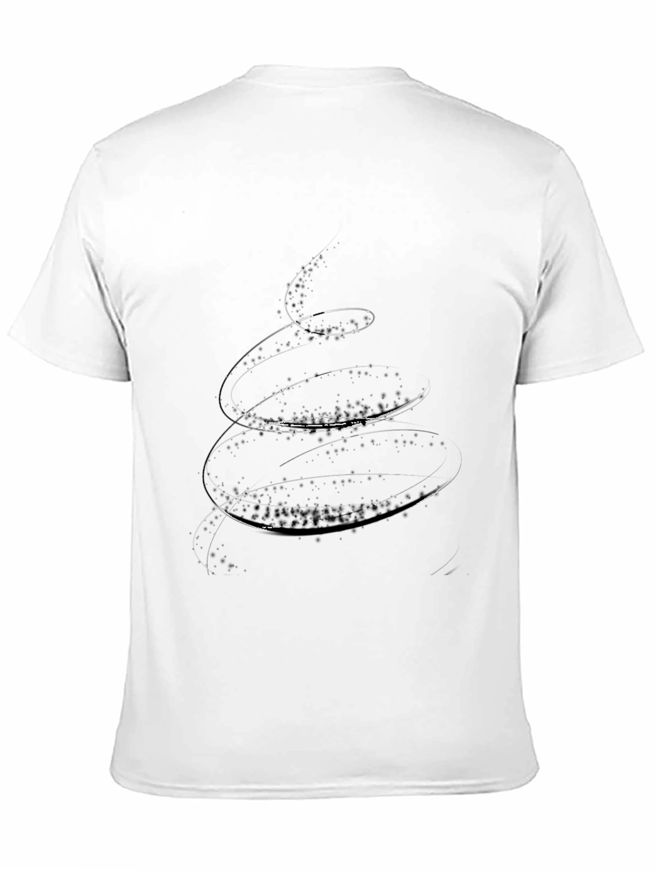 Abstract Swirl Black Tee
