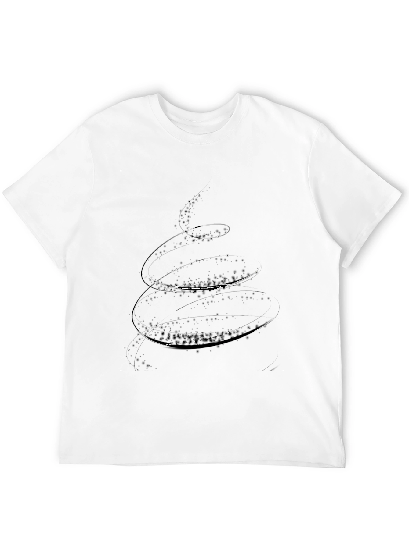 Abstract Swirl Black Tee