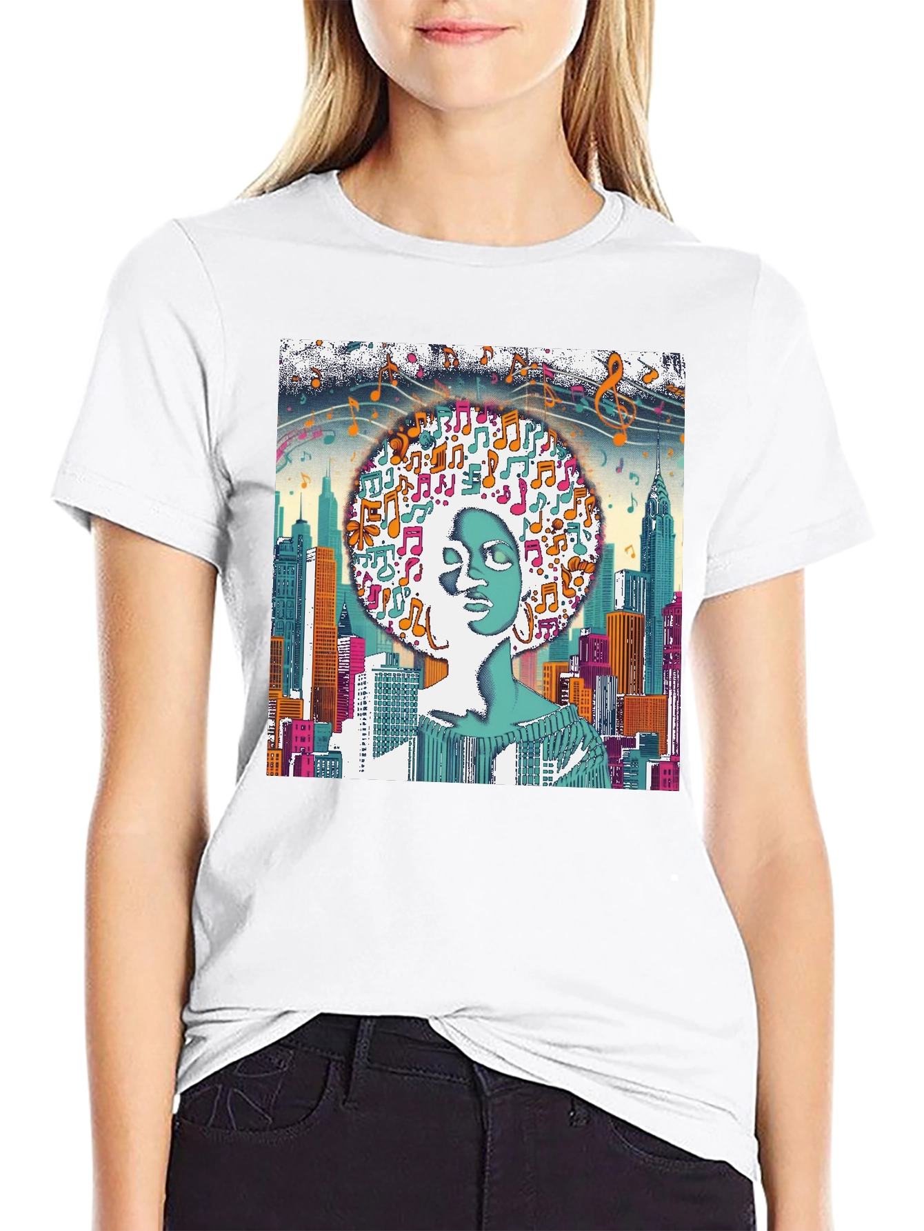 City Music Afro Graphic Tee