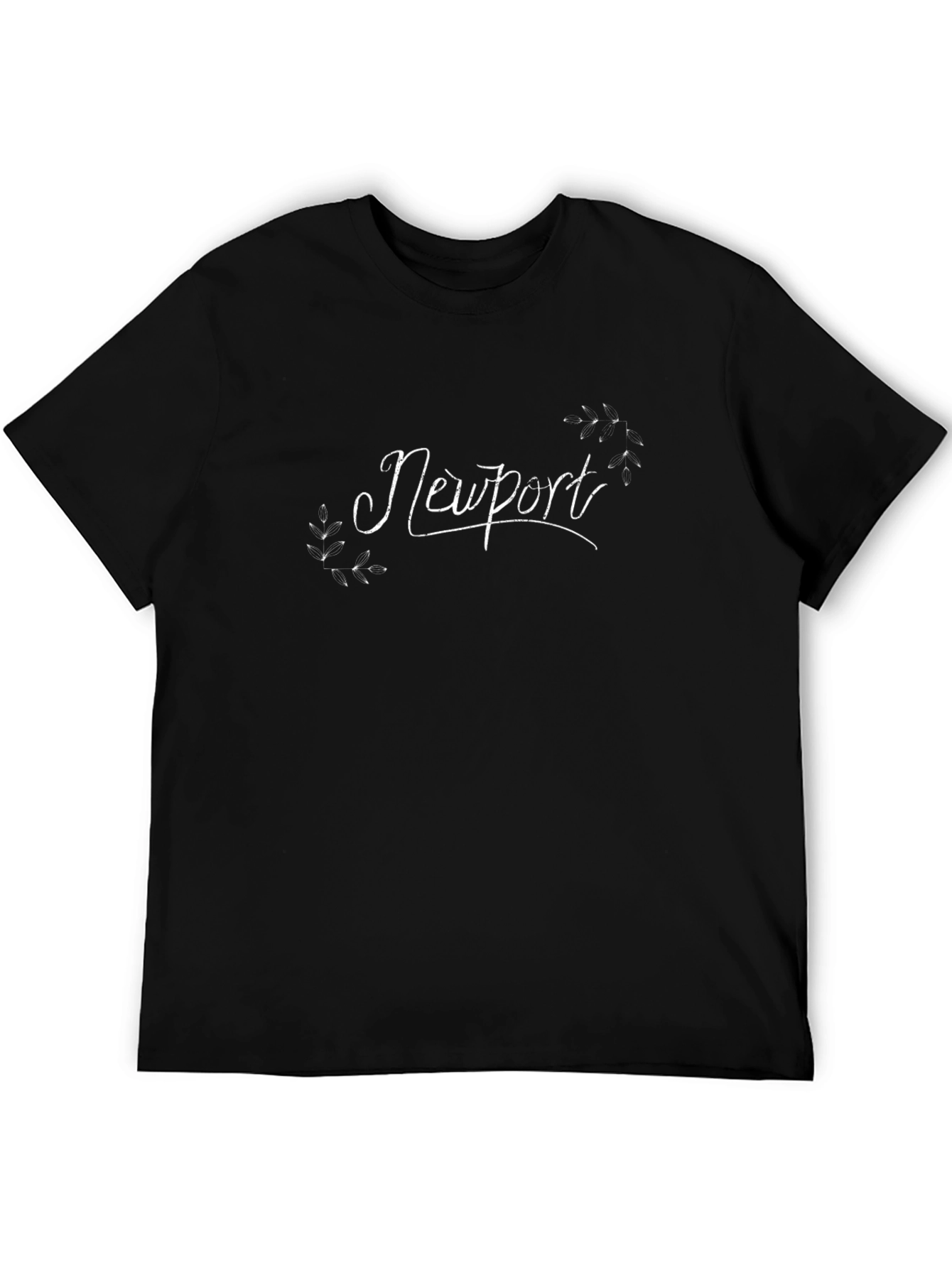 Newport Graphic Tee - Stylish Black Cotton T-Shirt