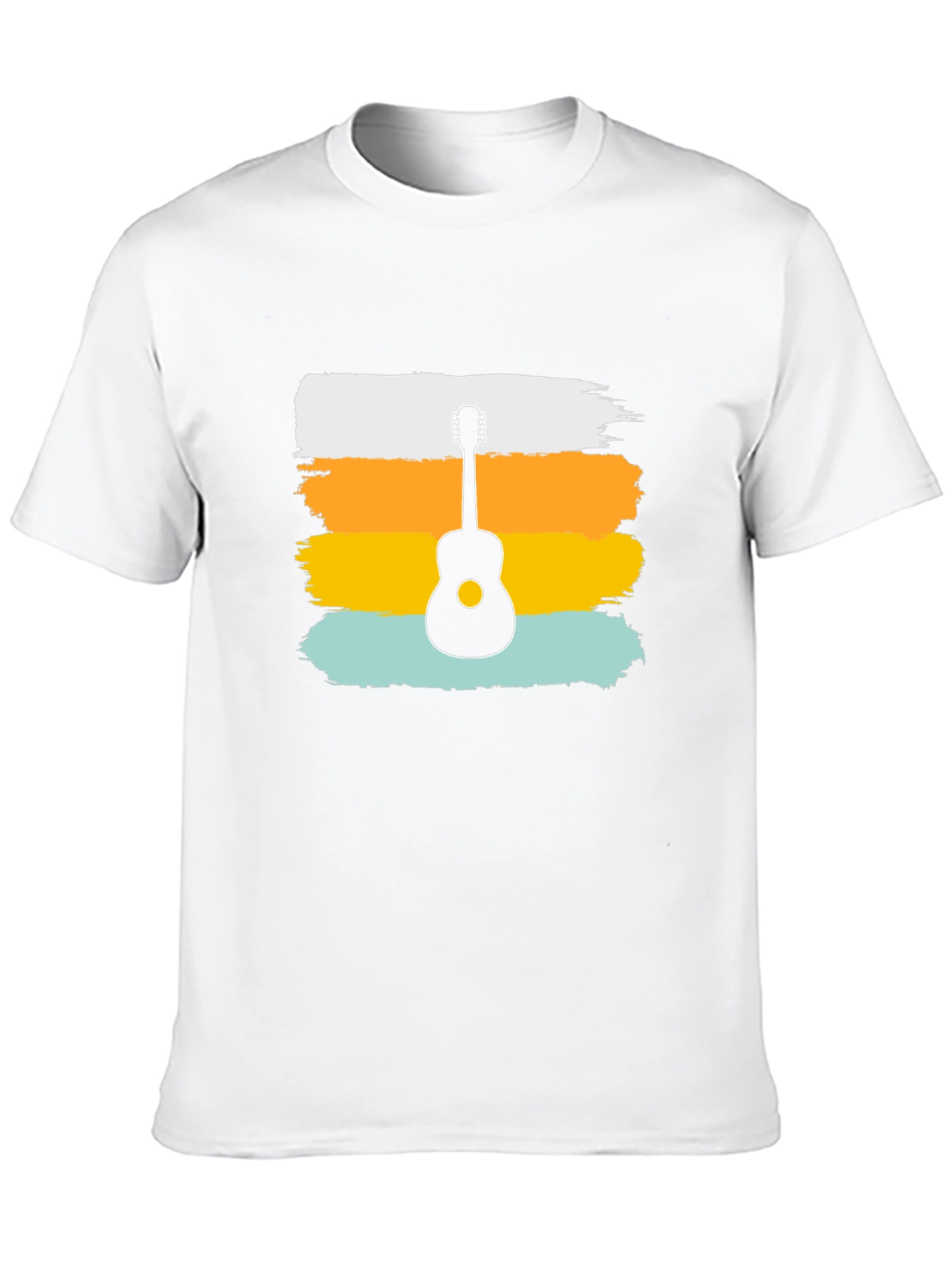 Retro Guitar Graphic Tee - Stylish Music Lover Shirt