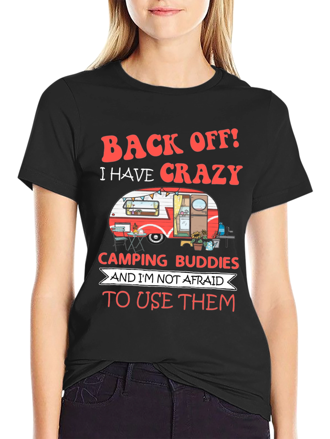 Crazy Camping Buddies Graphic Tee