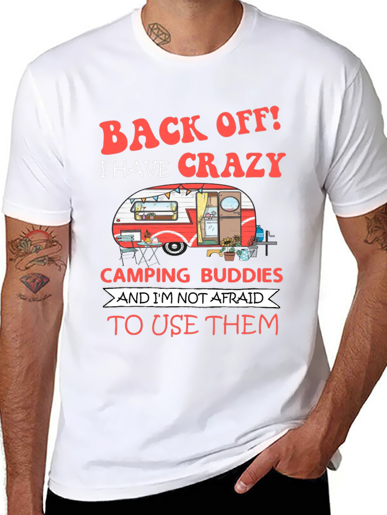 Crazy Camping Buddies Graphic Tee