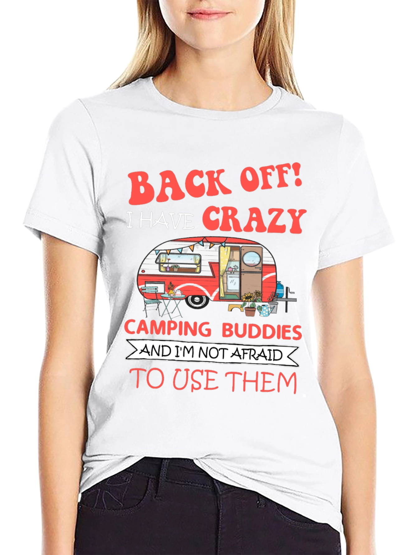 Crazy Camping Buddies Graphic Tee