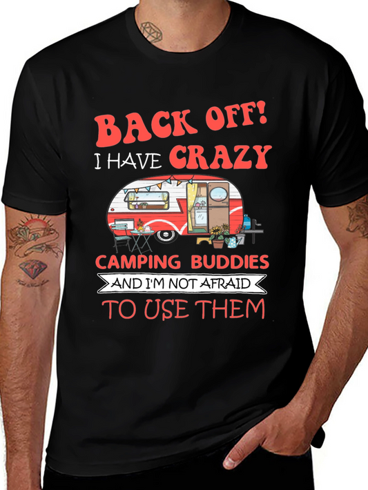 Crazy Camping Buddies Graphic Tee