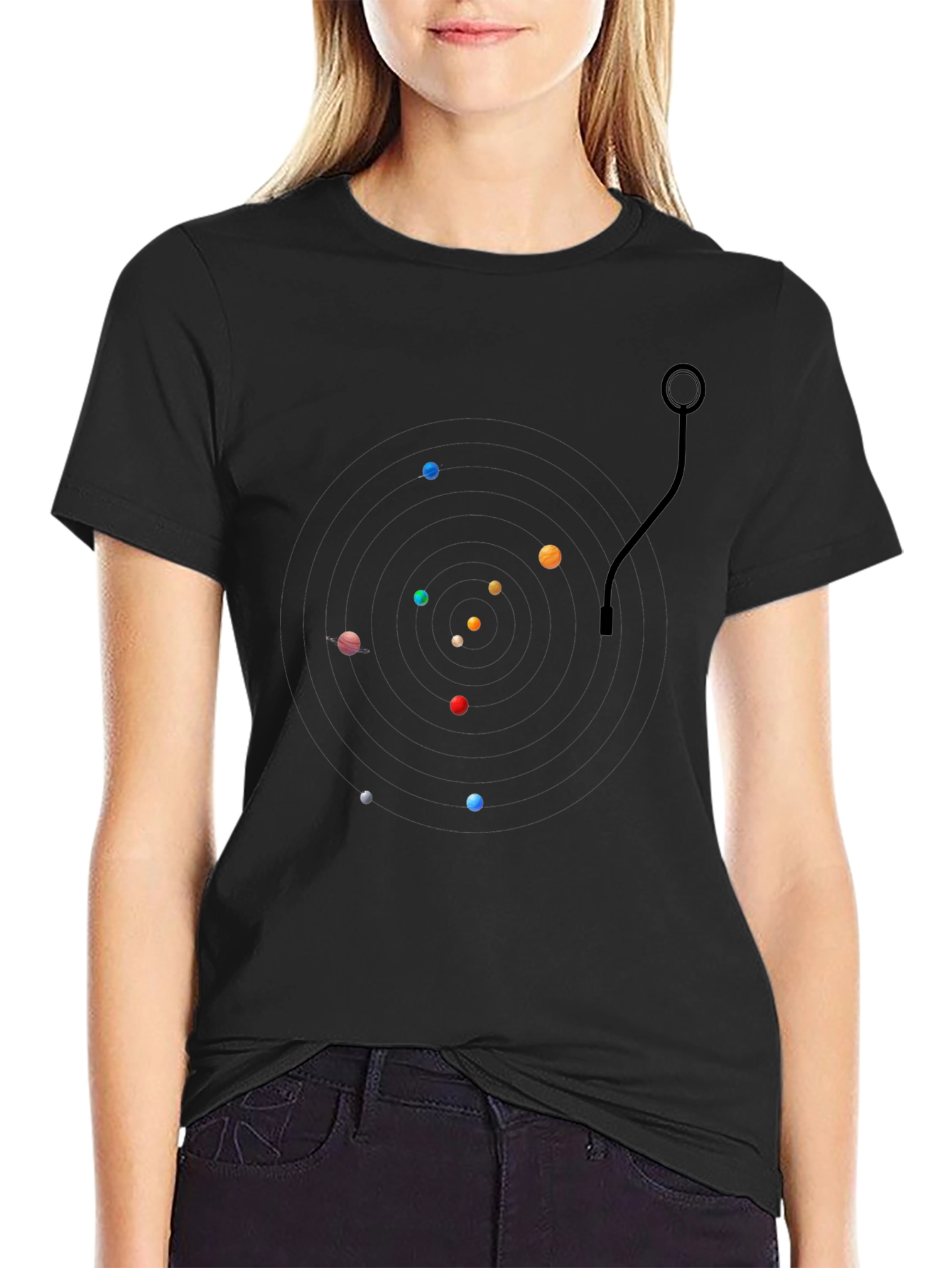 Planetary System Graphic Tee - Black