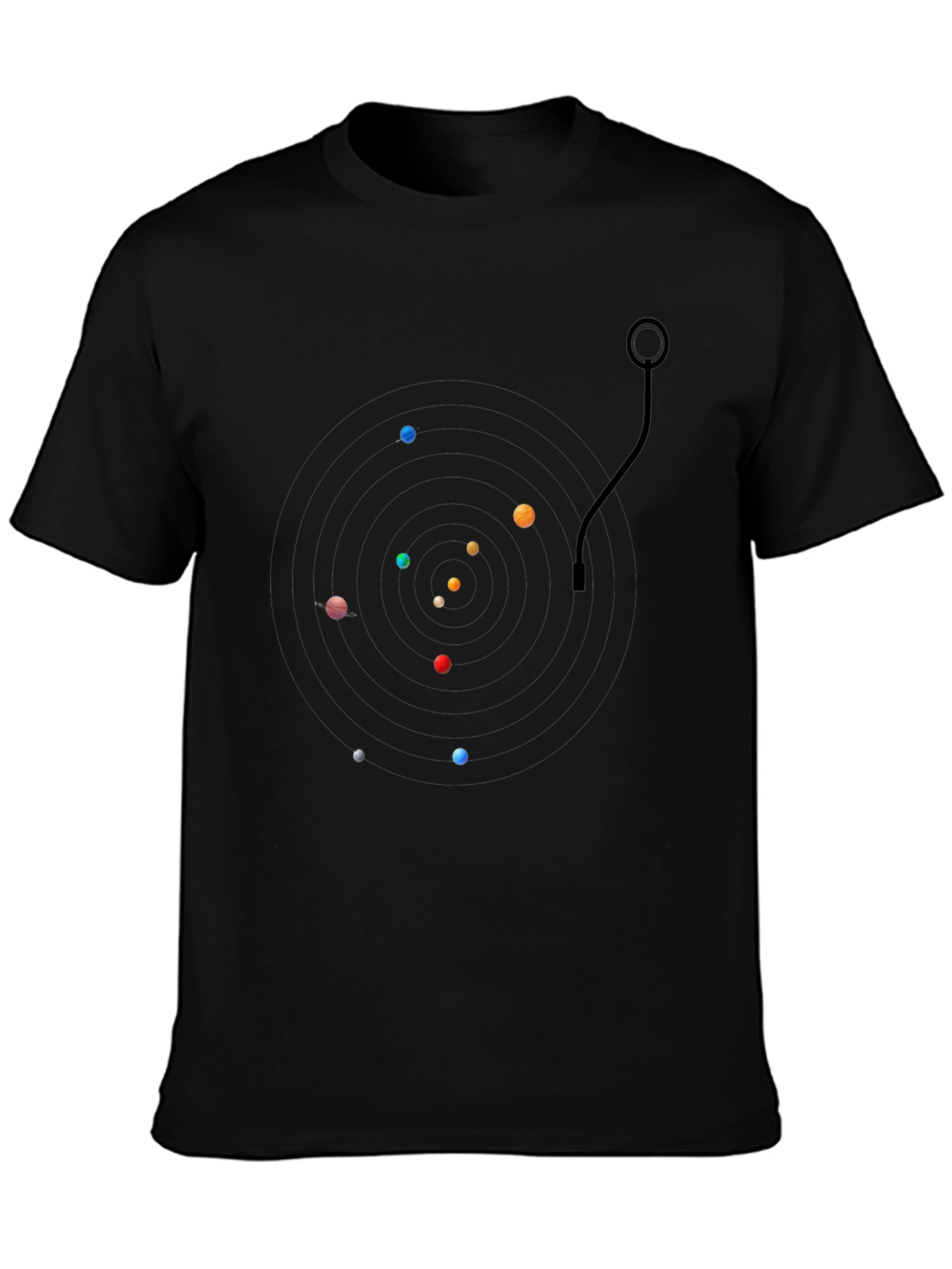 Planetary System Graphic Tee - Black