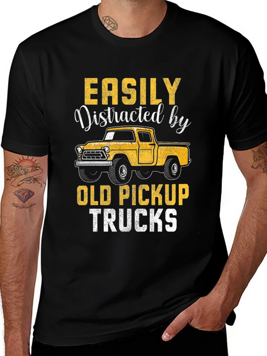 Easily Distracted by Old Pickup Trucks T-Shirt