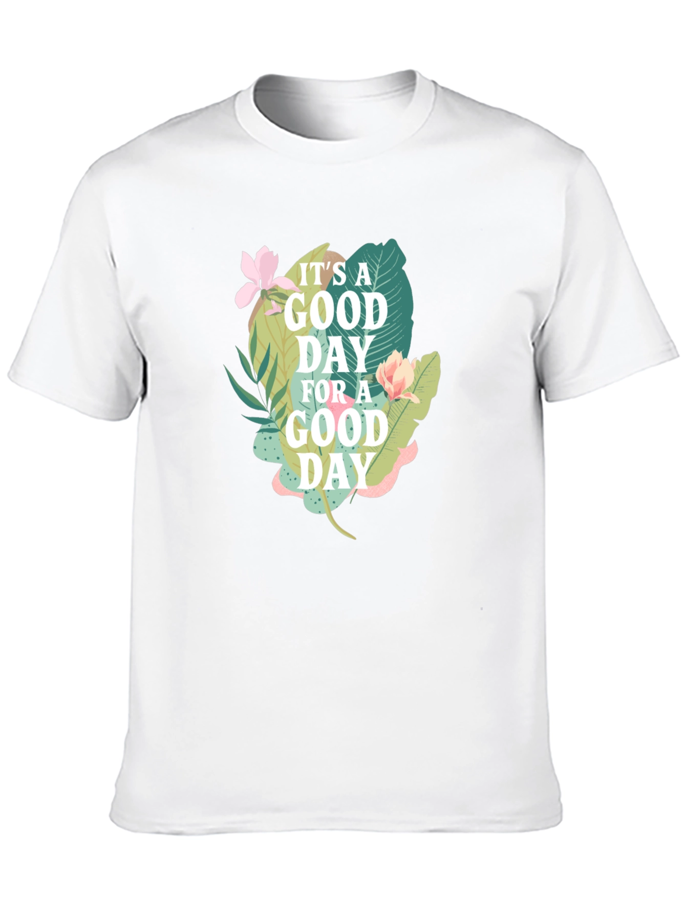 Good Day Graphic Tee - Black Cotton T-Shirt
