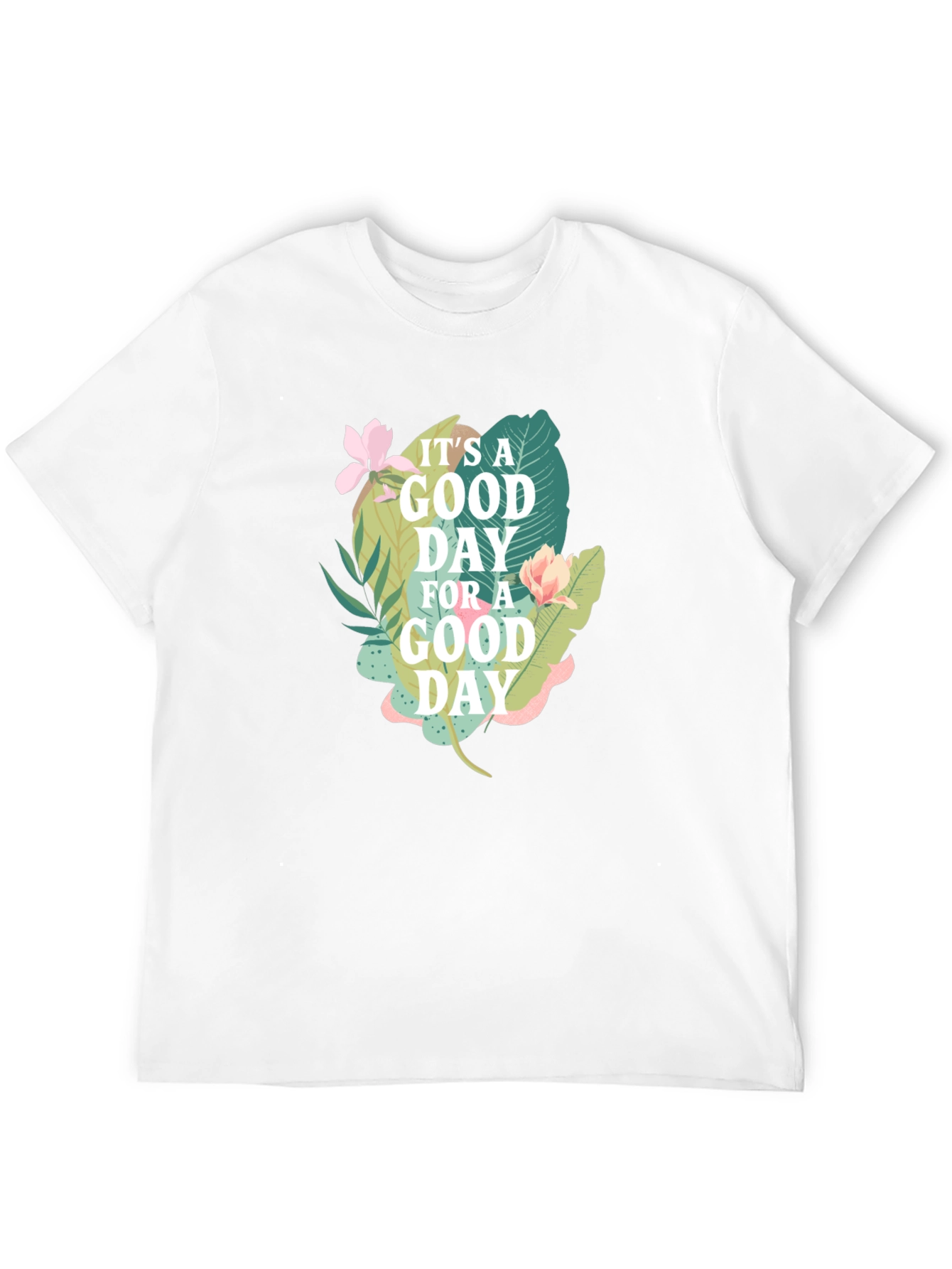 Good Day Graphic Tee - Black Cotton T-Shirt