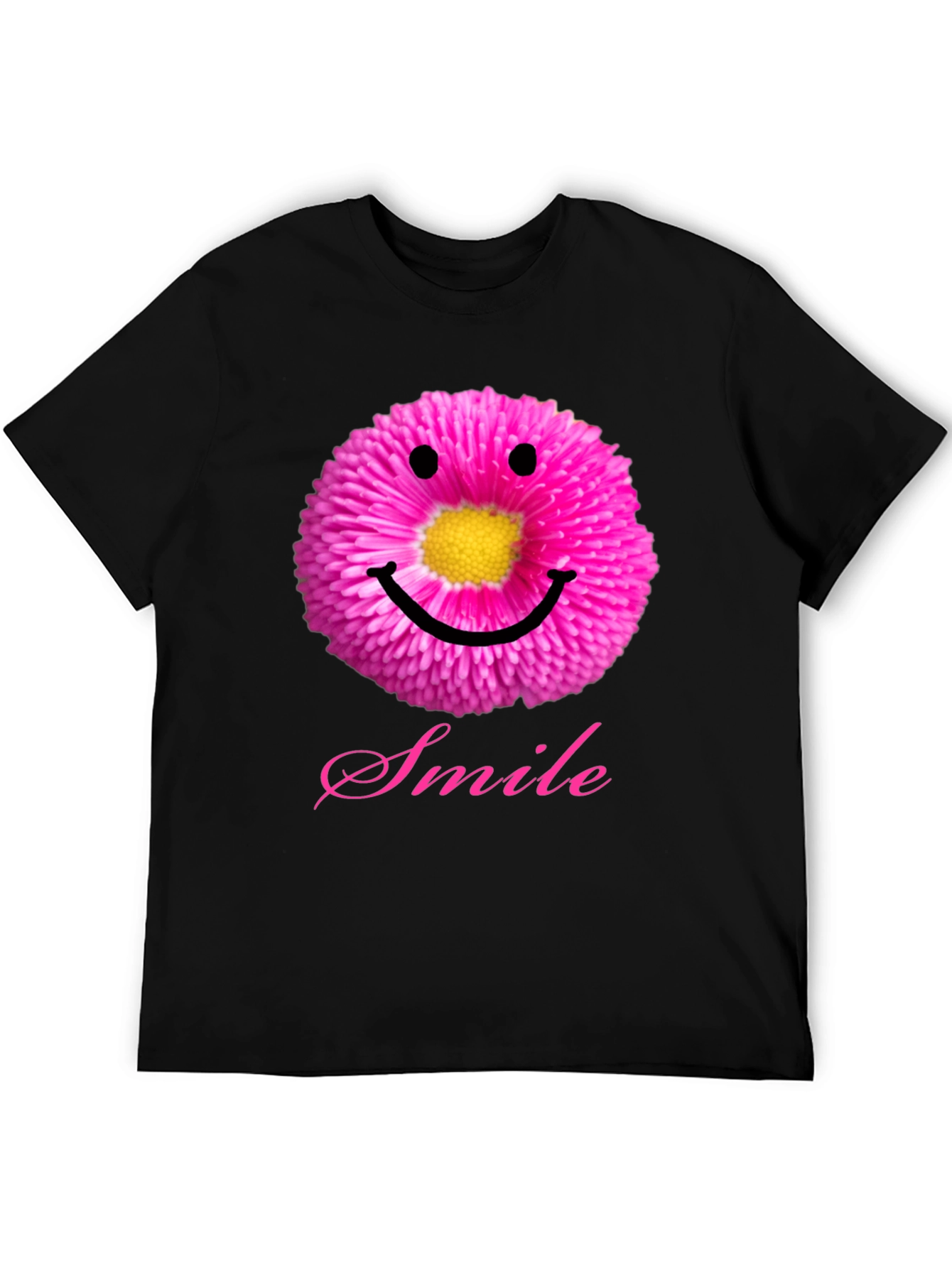 Floral Smiley Face T-Shirt - Spread the Joy