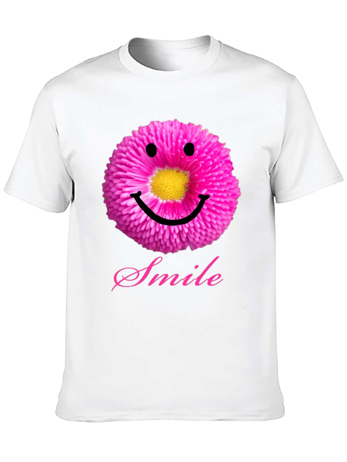 Floral Smiley Face T-Shirt - Spread the Joy
