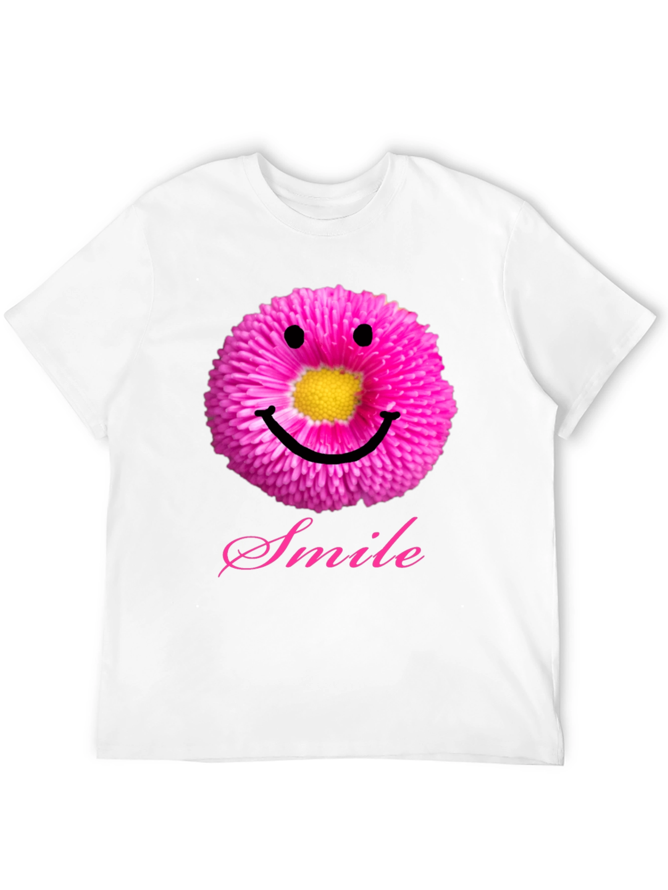 Floral Smiley Face T-Shirt - Spread the Joy