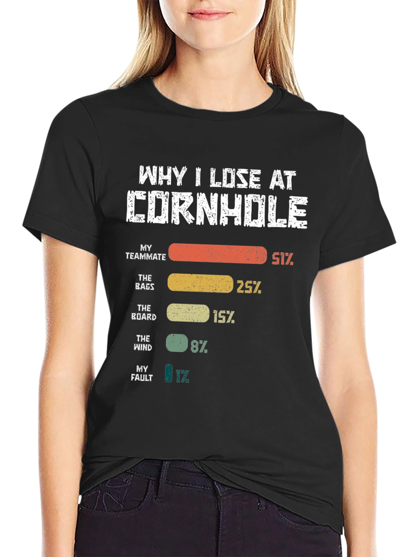 Why I Lose at Cornhole T-Shirt