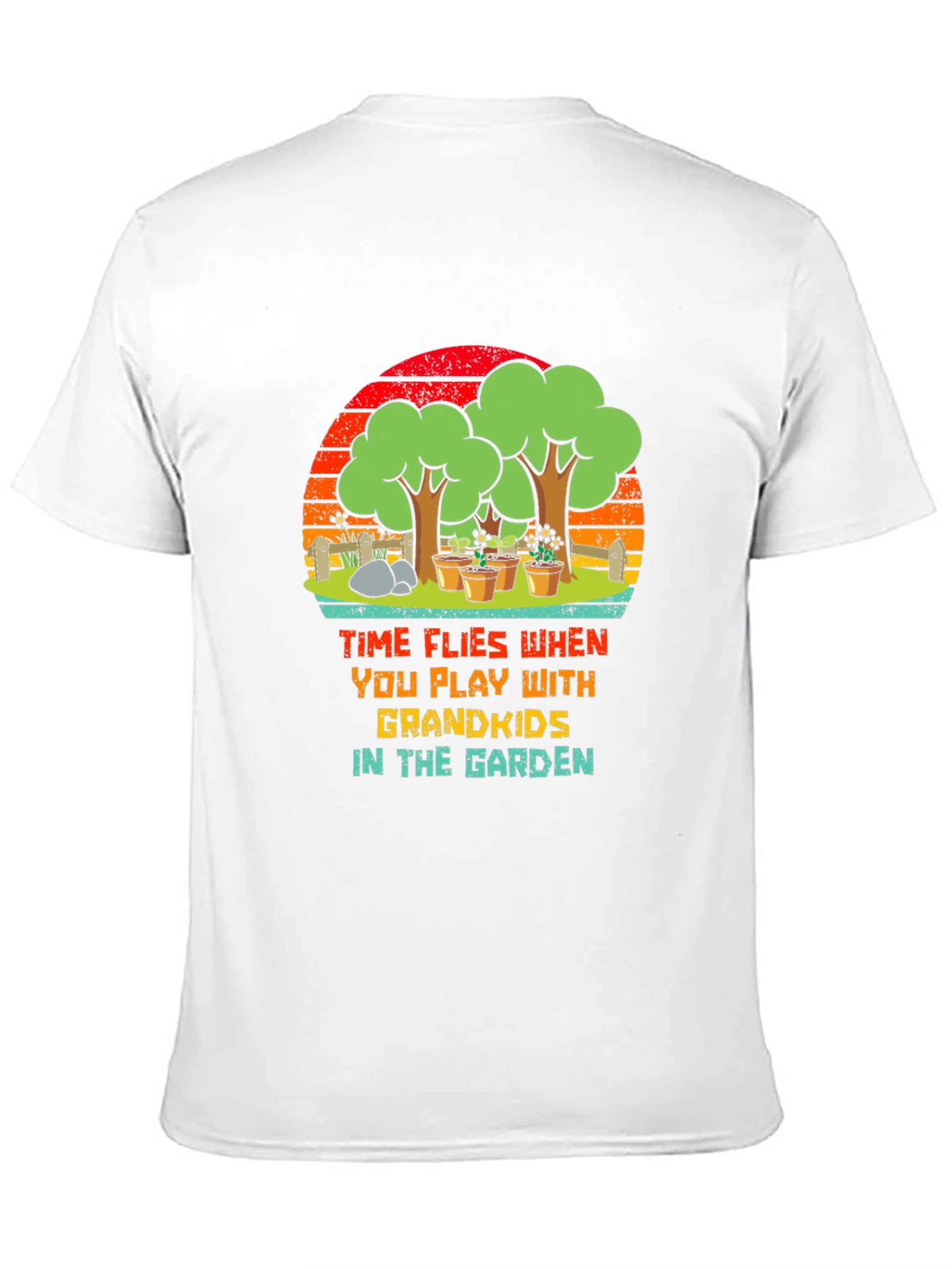 Grandkids Garden T-Shirt - Time Flies