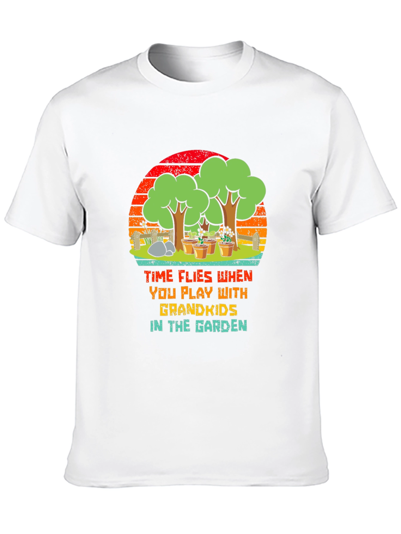 Grandkids Garden T-Shirt - Time Flies