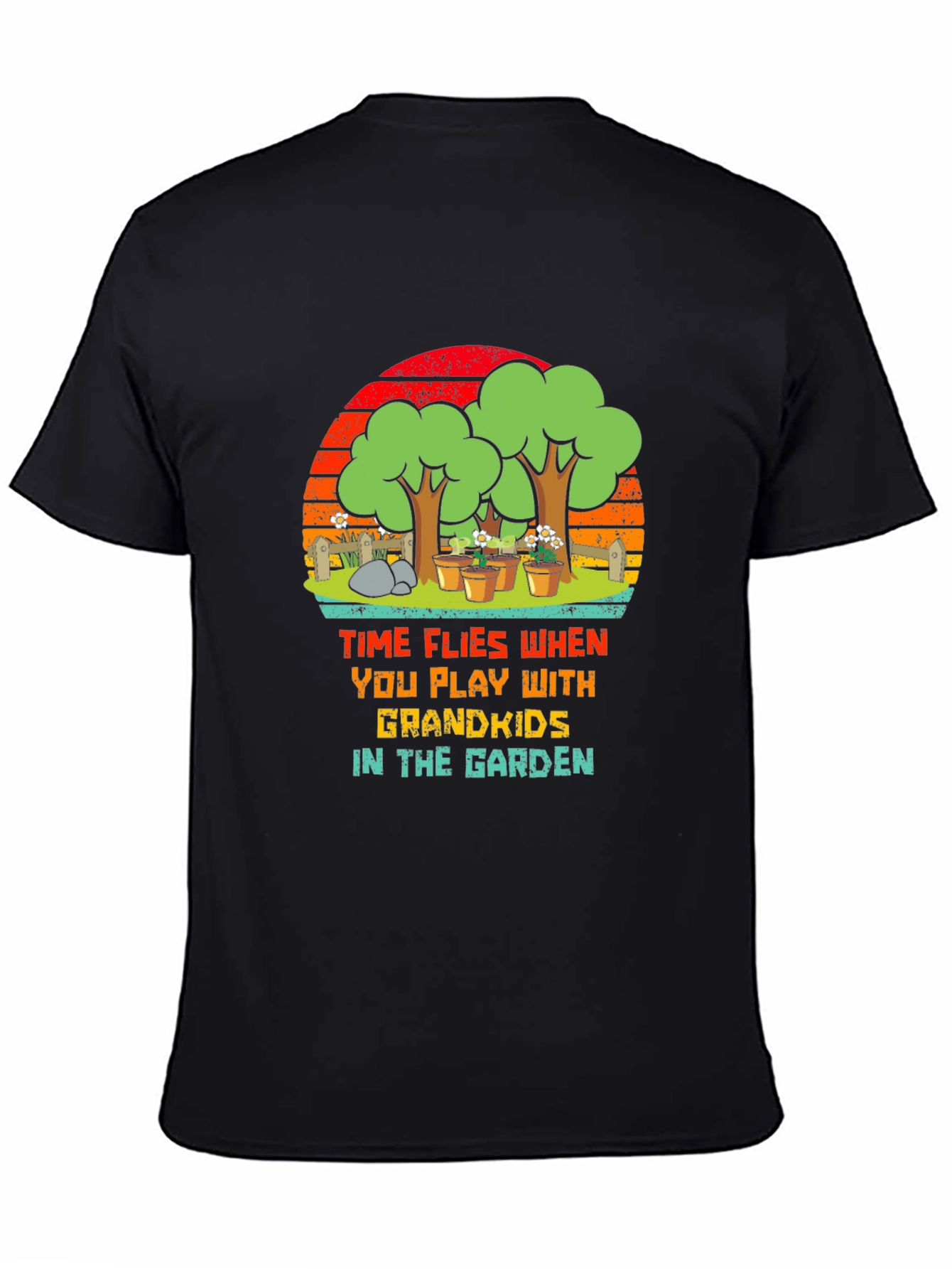 Grandkids Garden T-Shirt - Time Flies