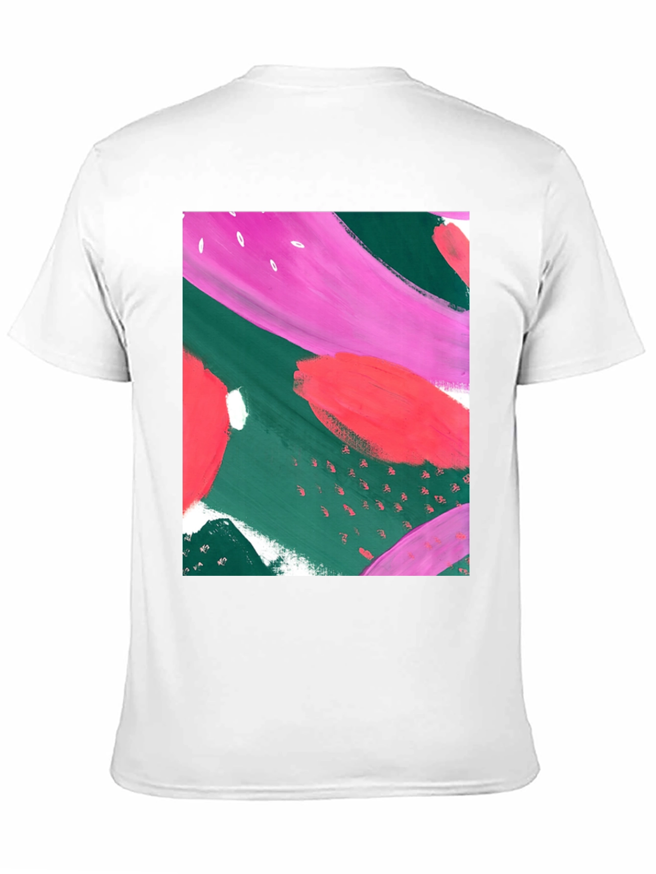 Abstract Art Graphic Tee - Black