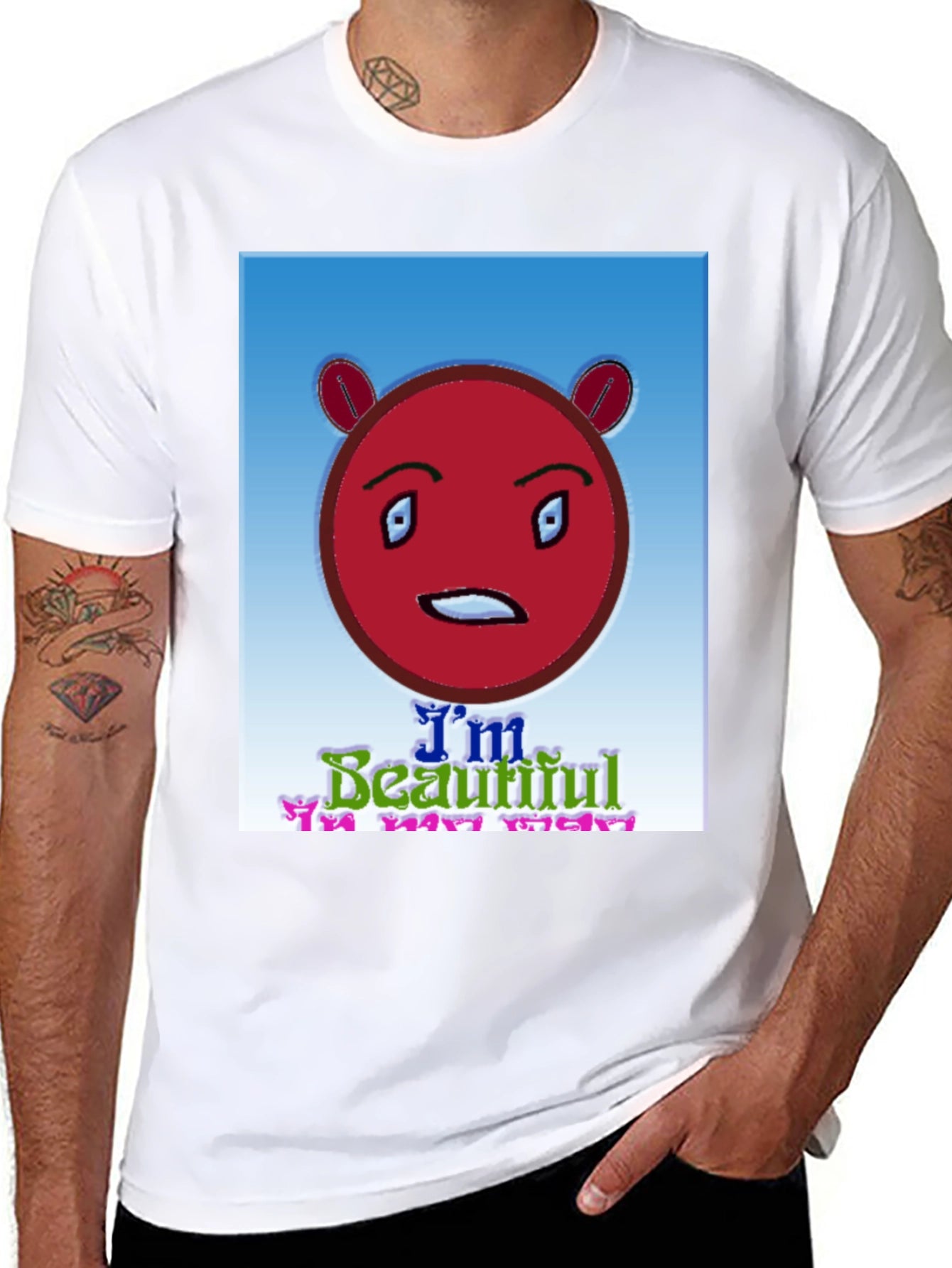 Unique Graphic Tee - Im Beautiful In My Way