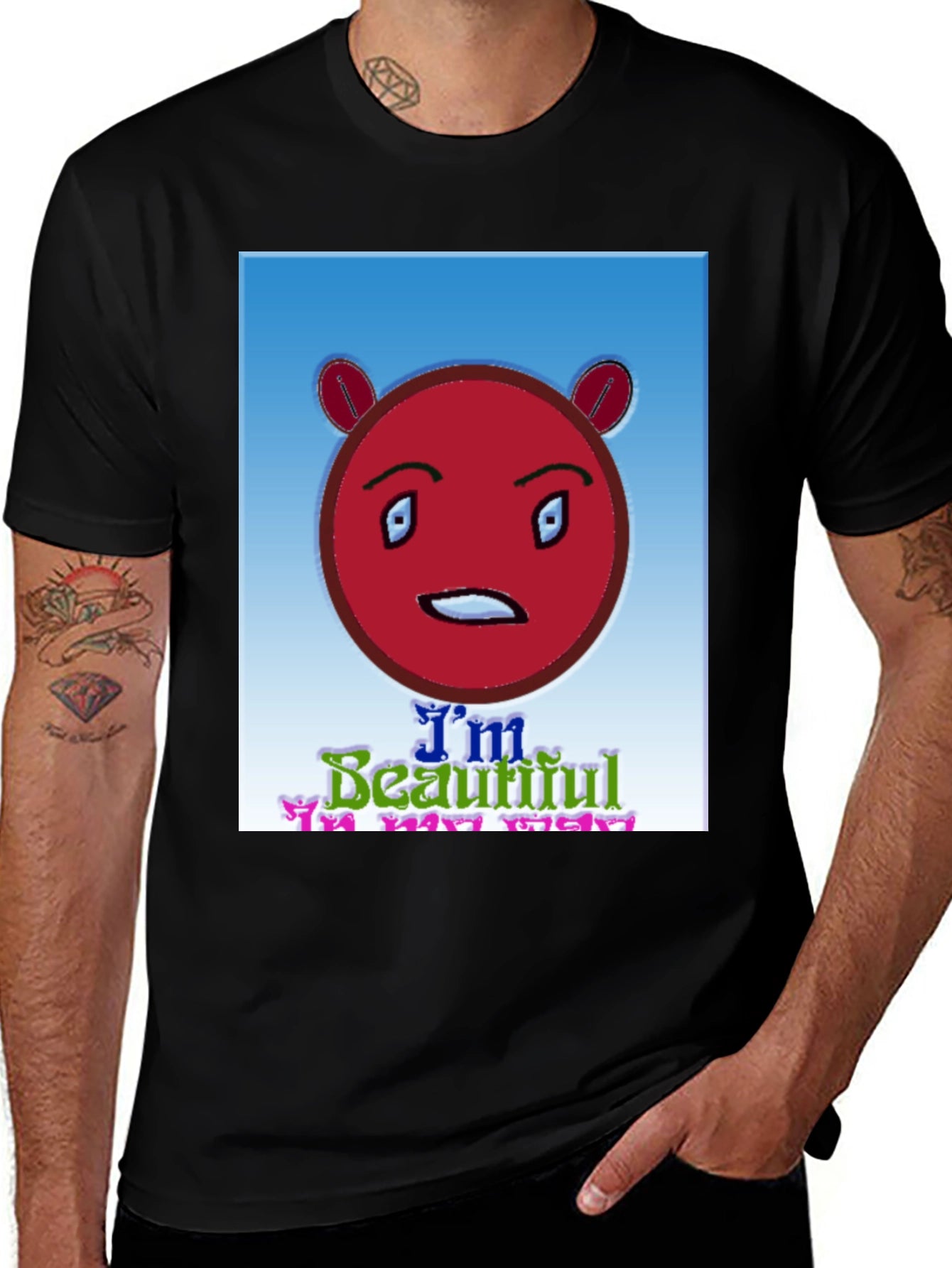 Unique Graphic Tee - Im Beautiful In My Way