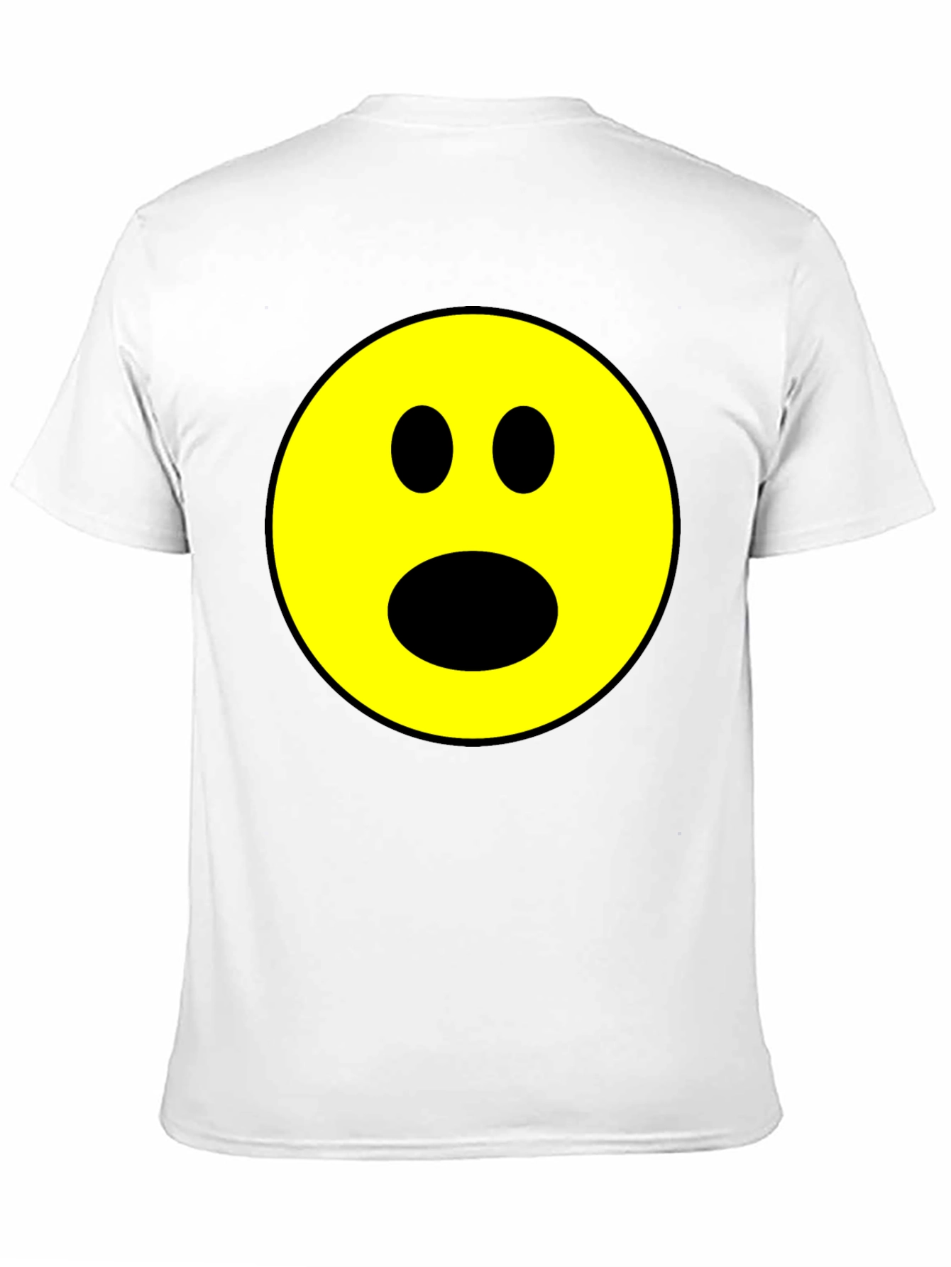 Shocked Emoji Graphic T-Shirt - Black