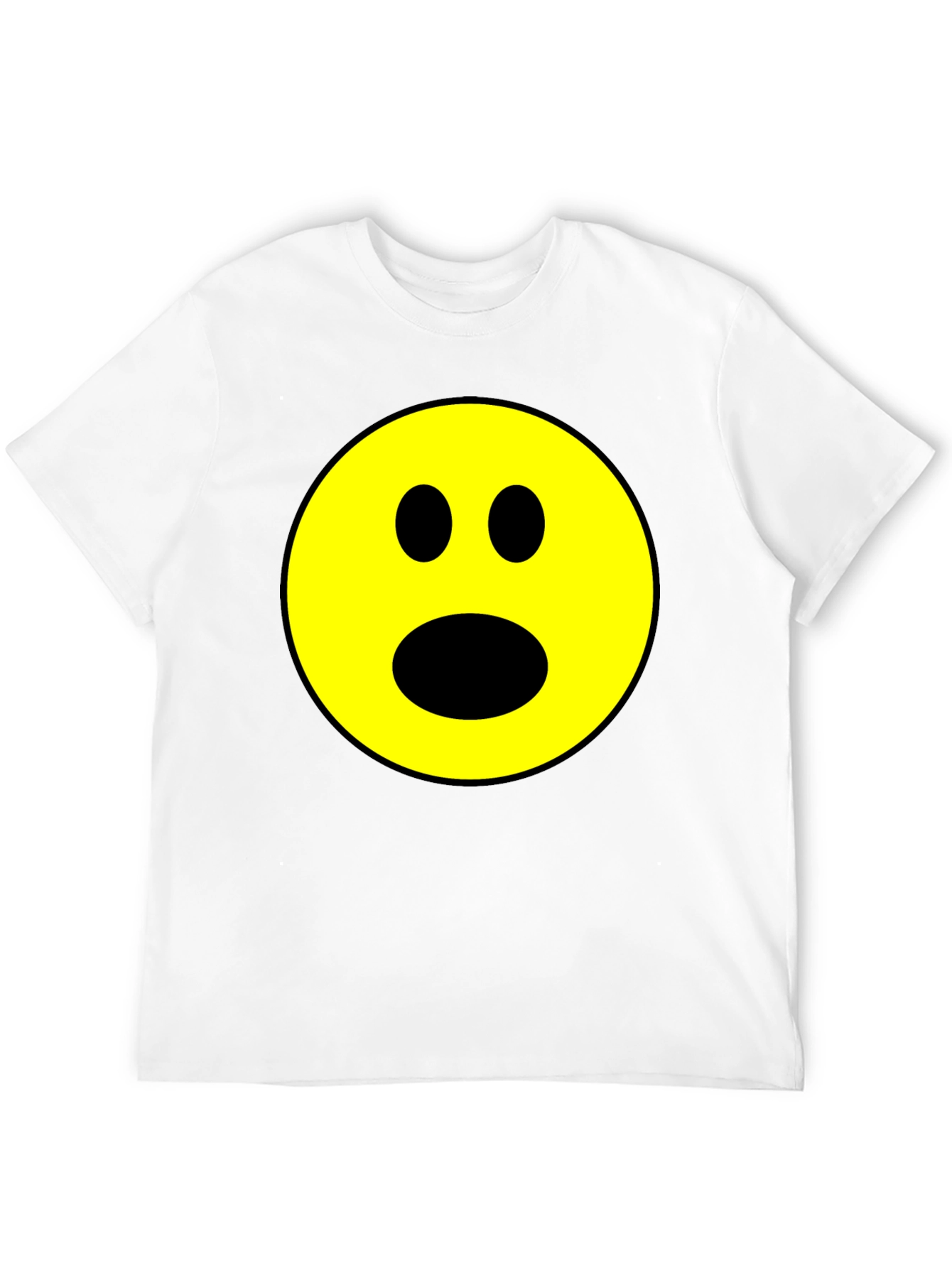 Shocked Emoji Graphic T-Shirt - Black