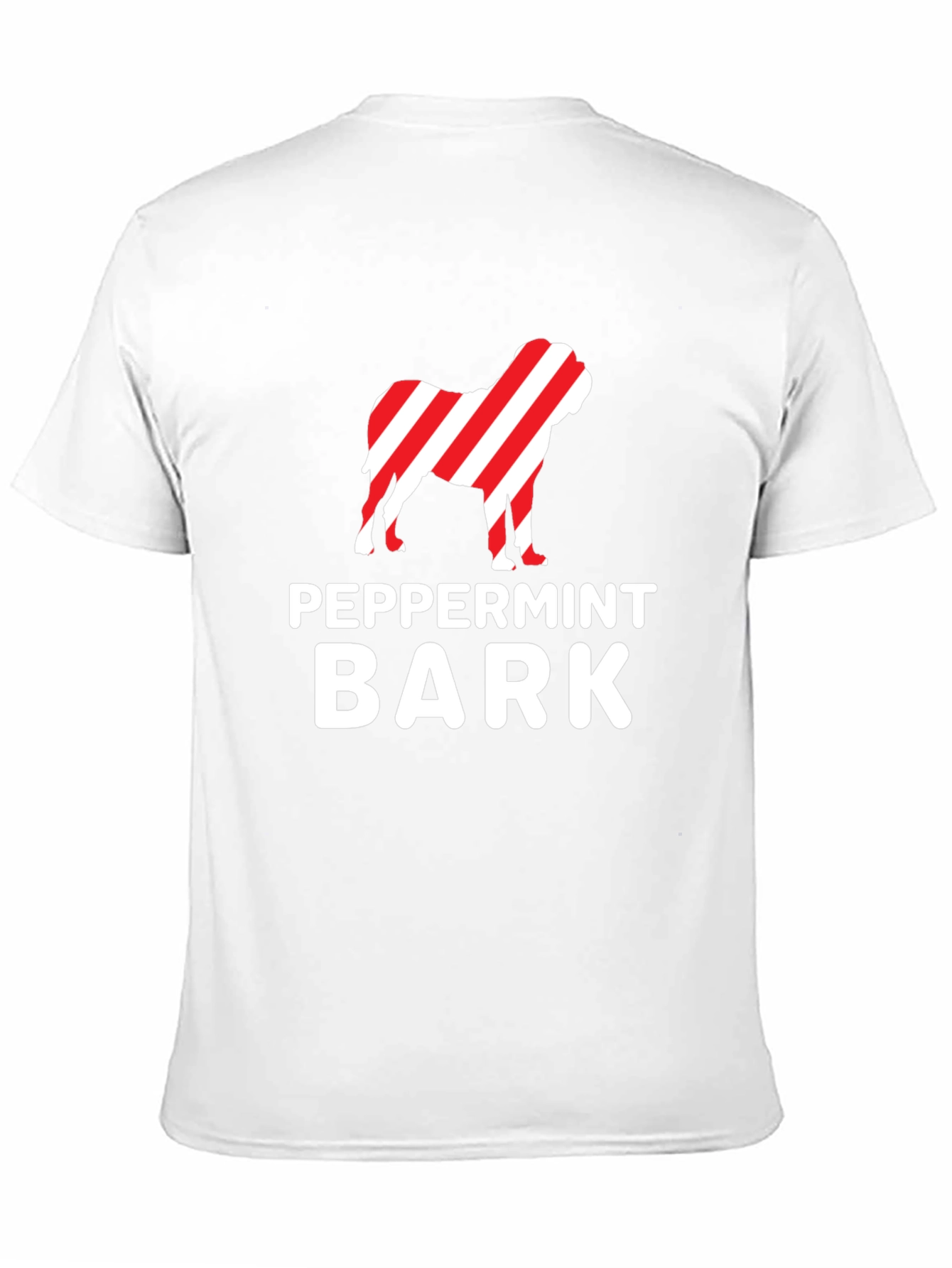 Peppermint Bark Dog Graphic Tee - Holiday Humor!