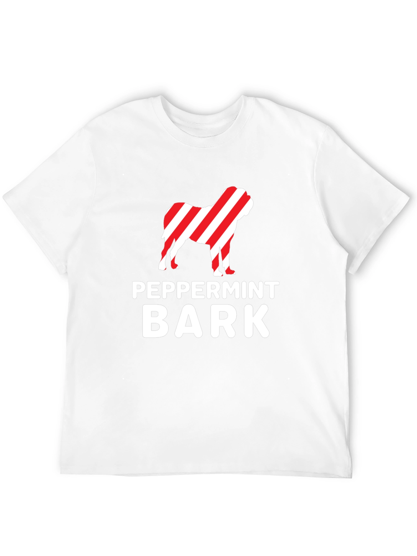 Peppermint Bark Dog Graphic Tee - Holiday Humor!