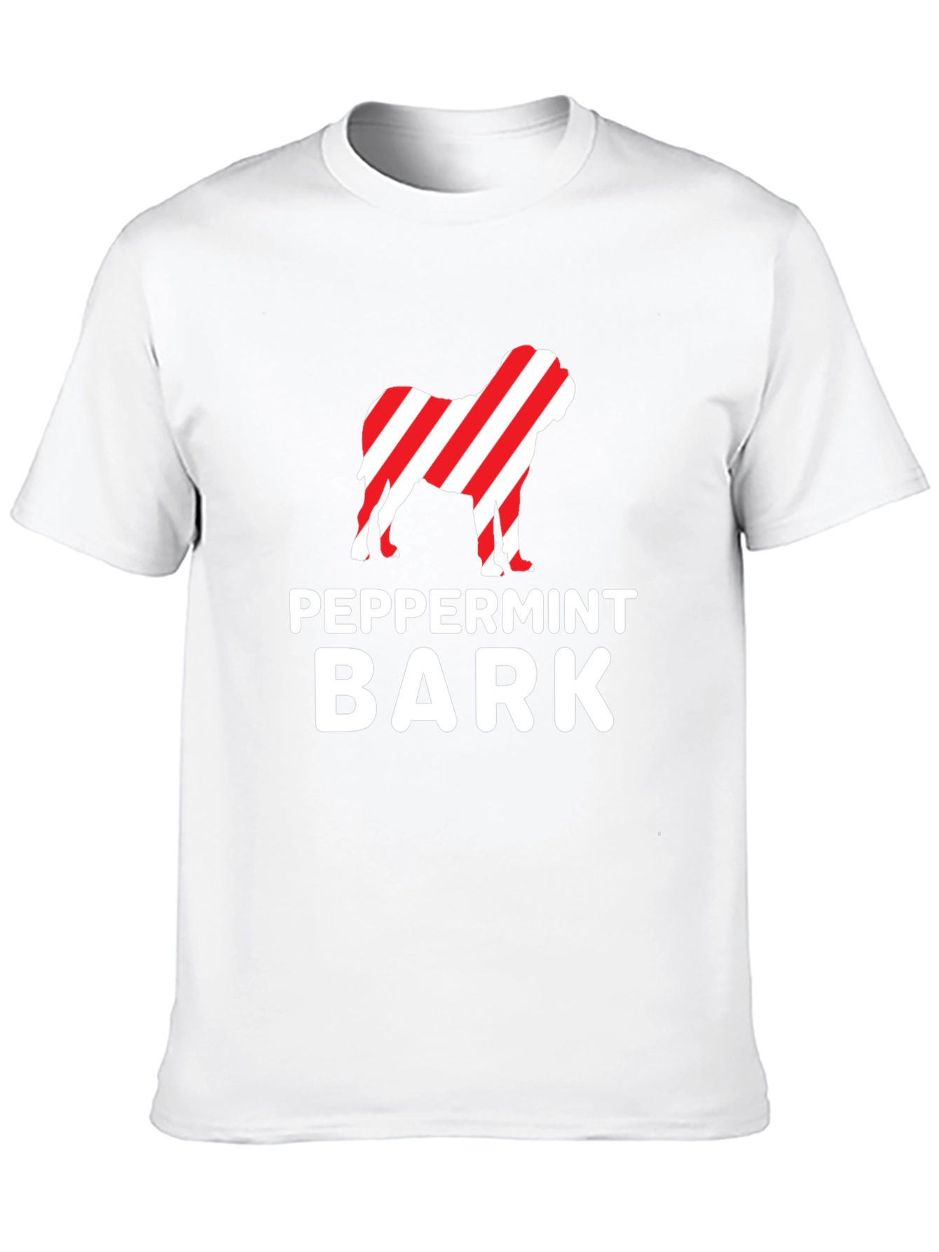 Peppermint Bark Dog Graphic Tee - Holiday Humor!