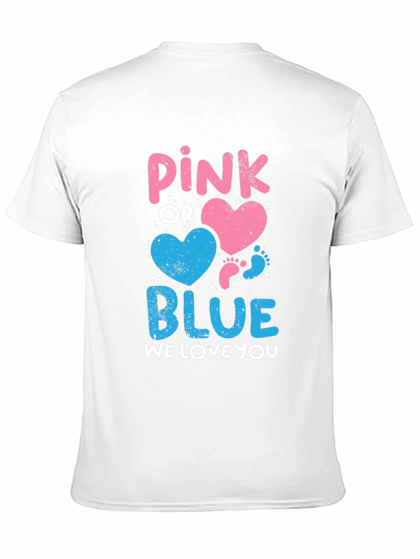 Pink or Blue Baby Gender Reveal T-Shirt