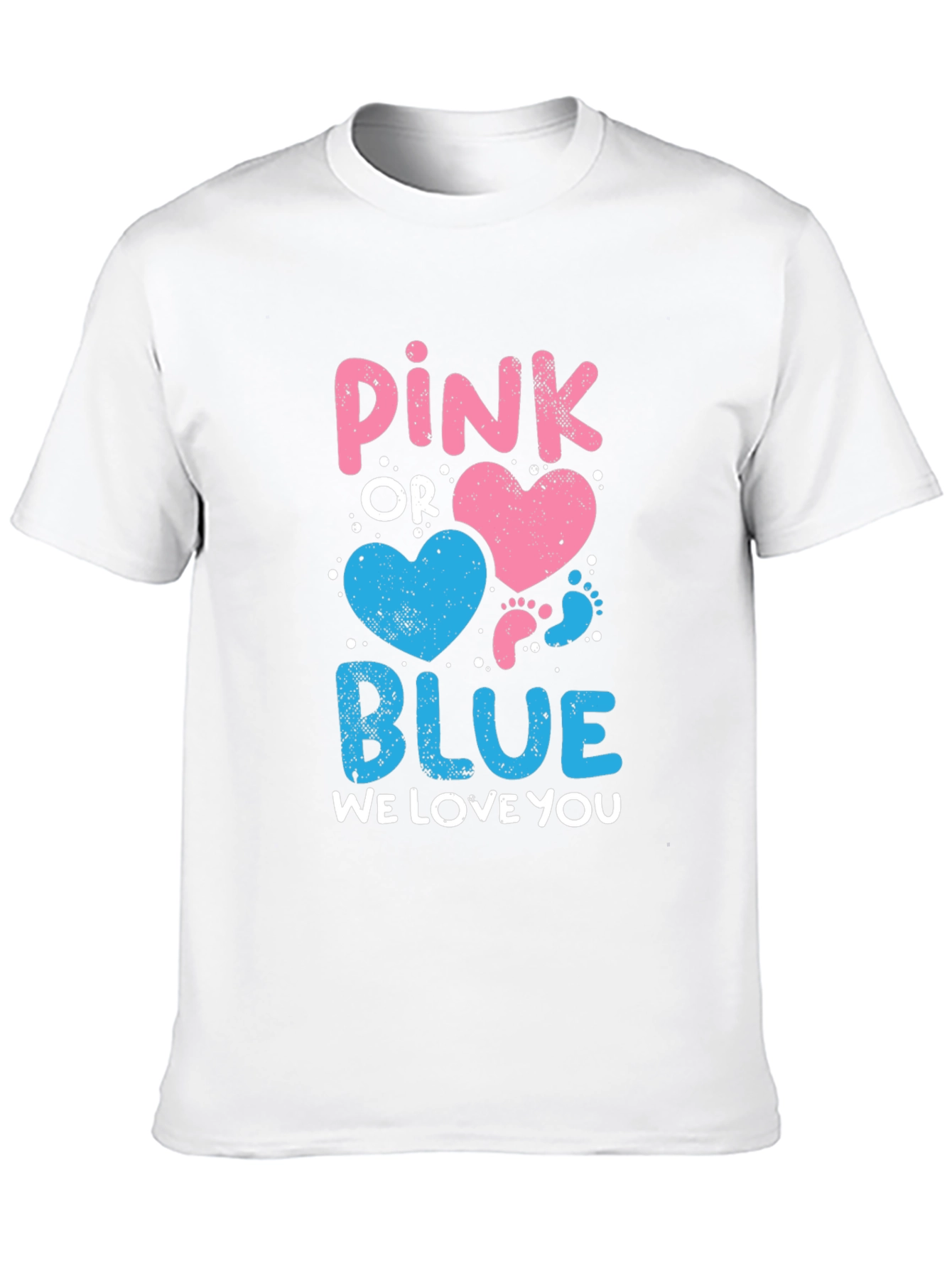 Pink or Blue Baby Gender Reveal T-Shirt