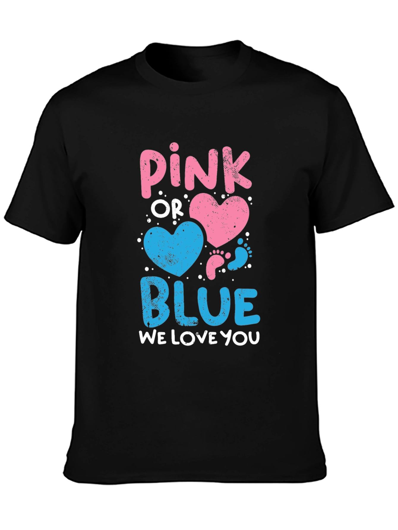 Pink or Blue Baby Gender Reveal T-Shirt