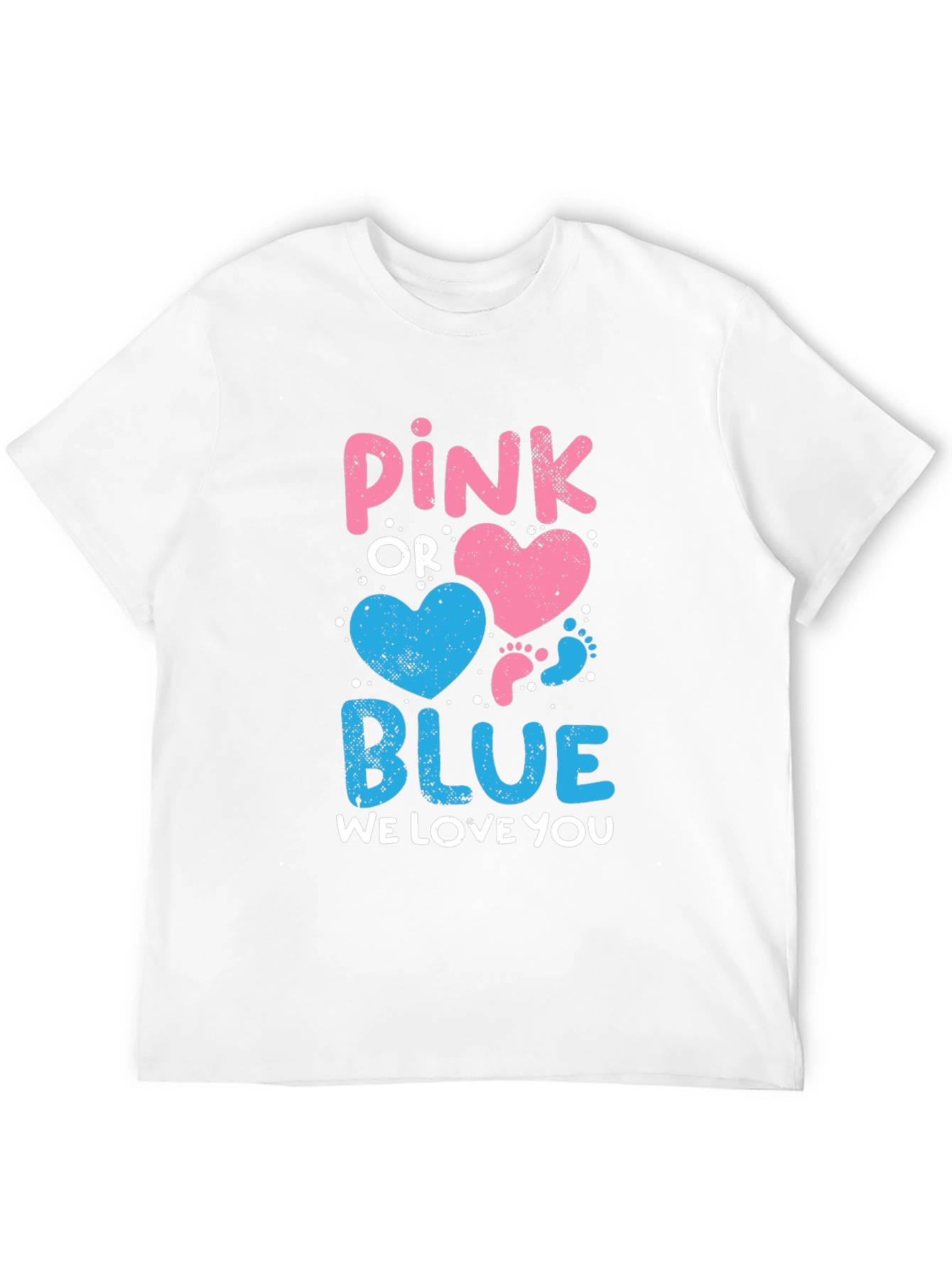 Pink or Blue Baby Gender Reveal T-Shirt