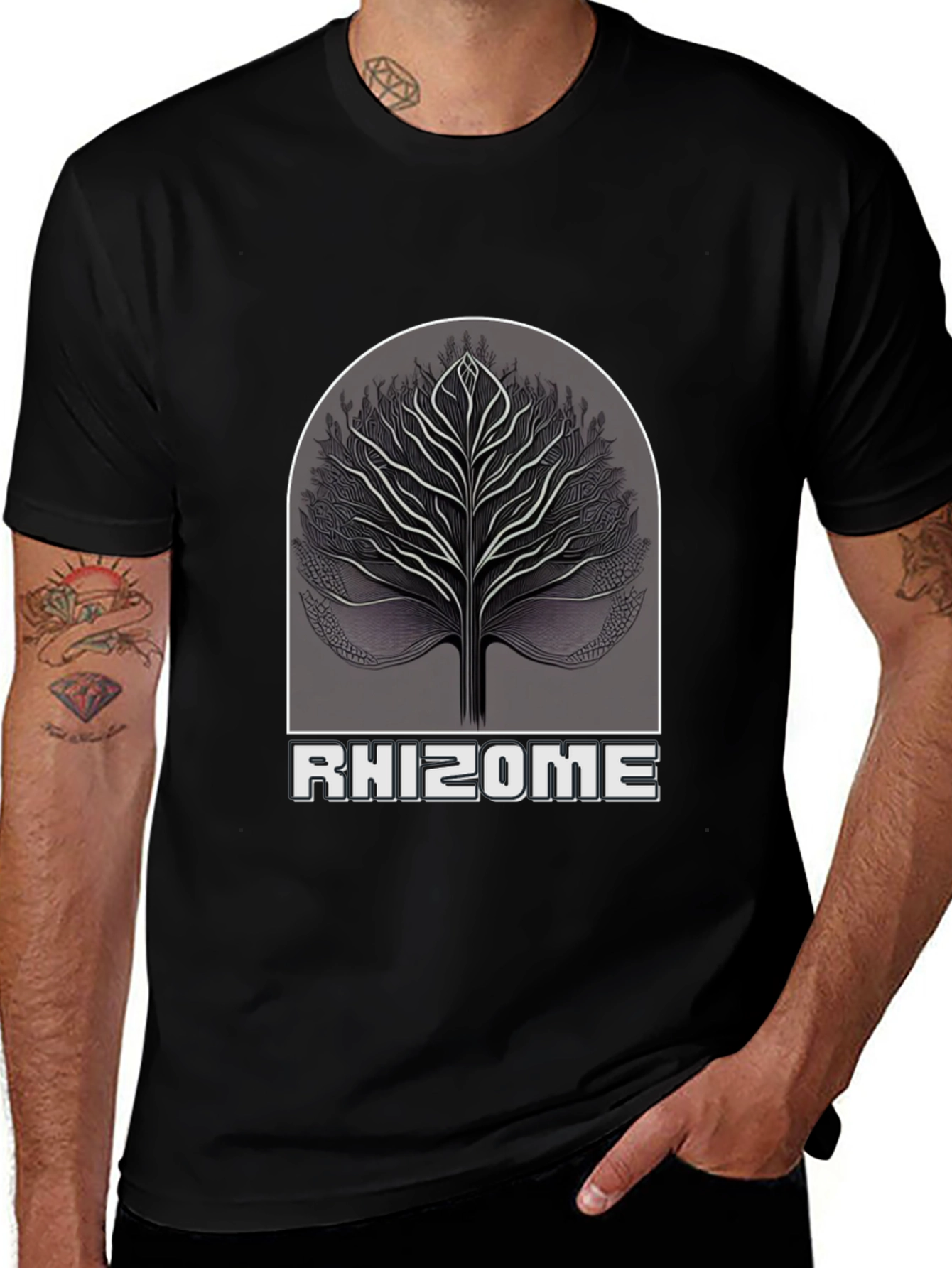 Rhizome Tree Graphic Tee - Stylish & Unique