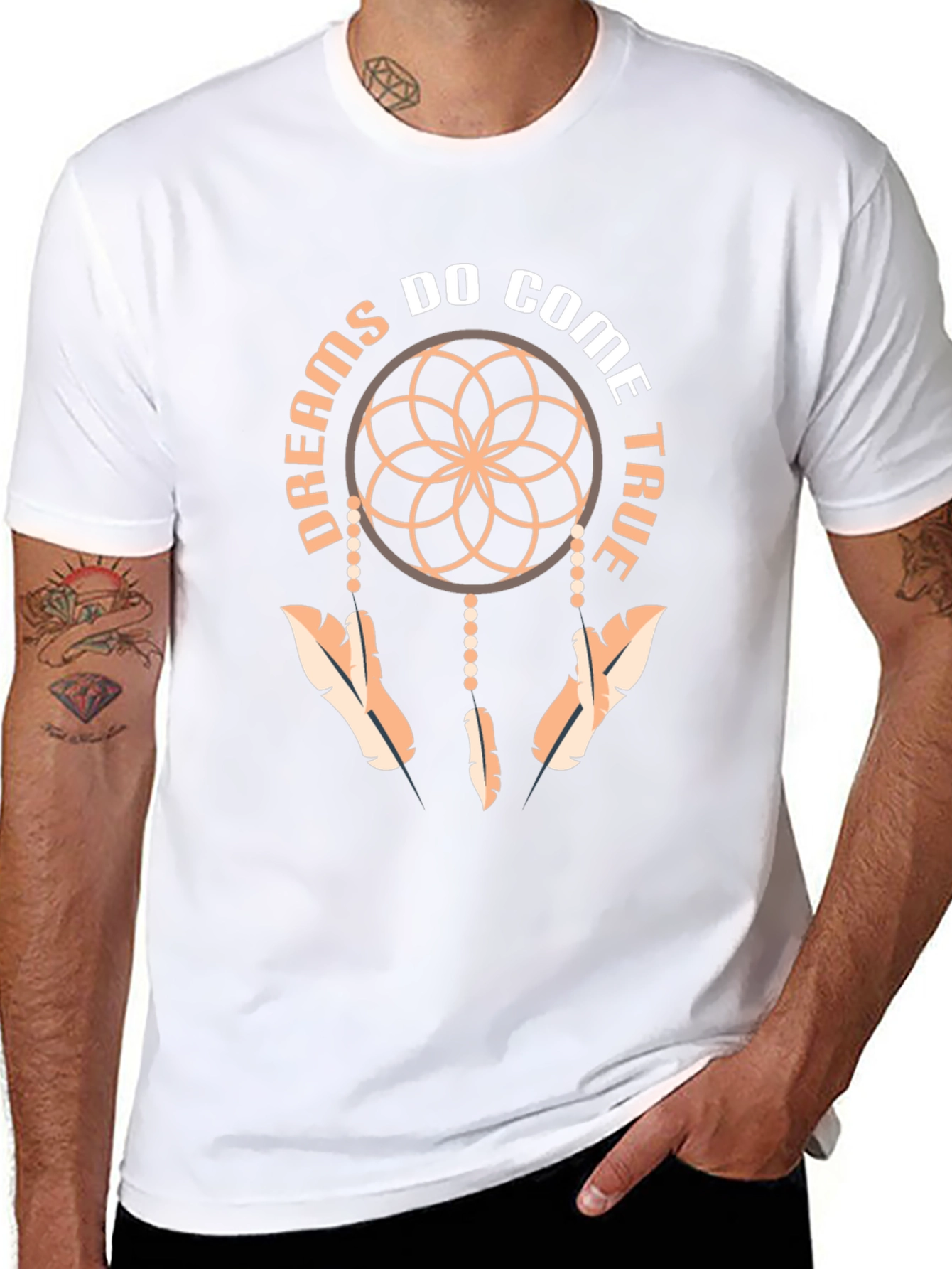 Dreams Come True Dreamcatcher Black T-Shirt