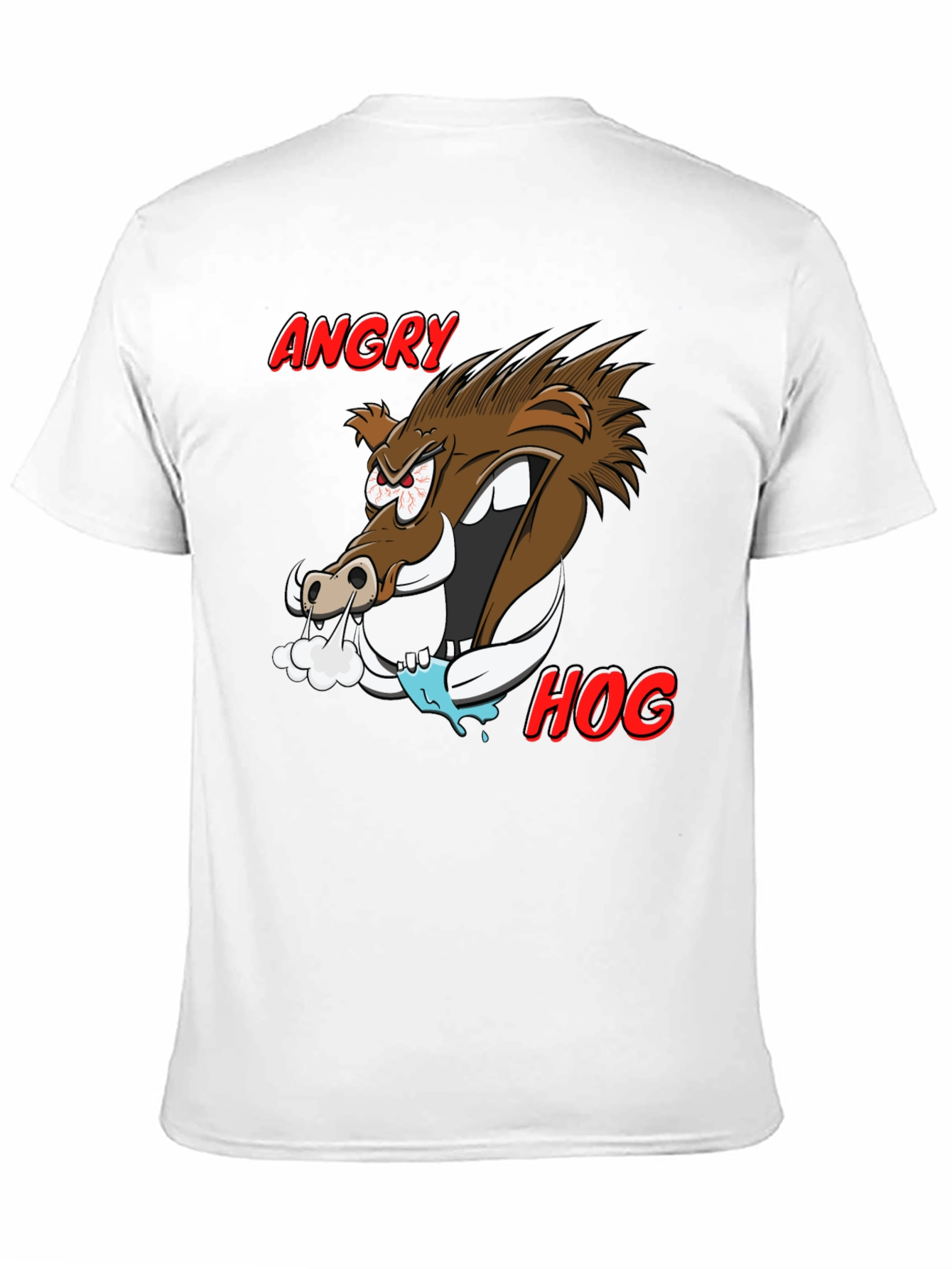 Angry Hog Graphic Tee - Mens Black T-Shirt