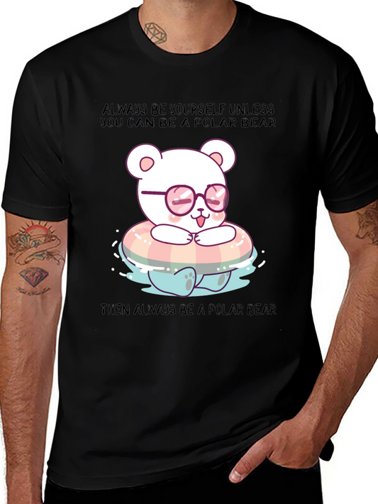 Polar Bear Graphic Tee - Be Yourself T-Shirt