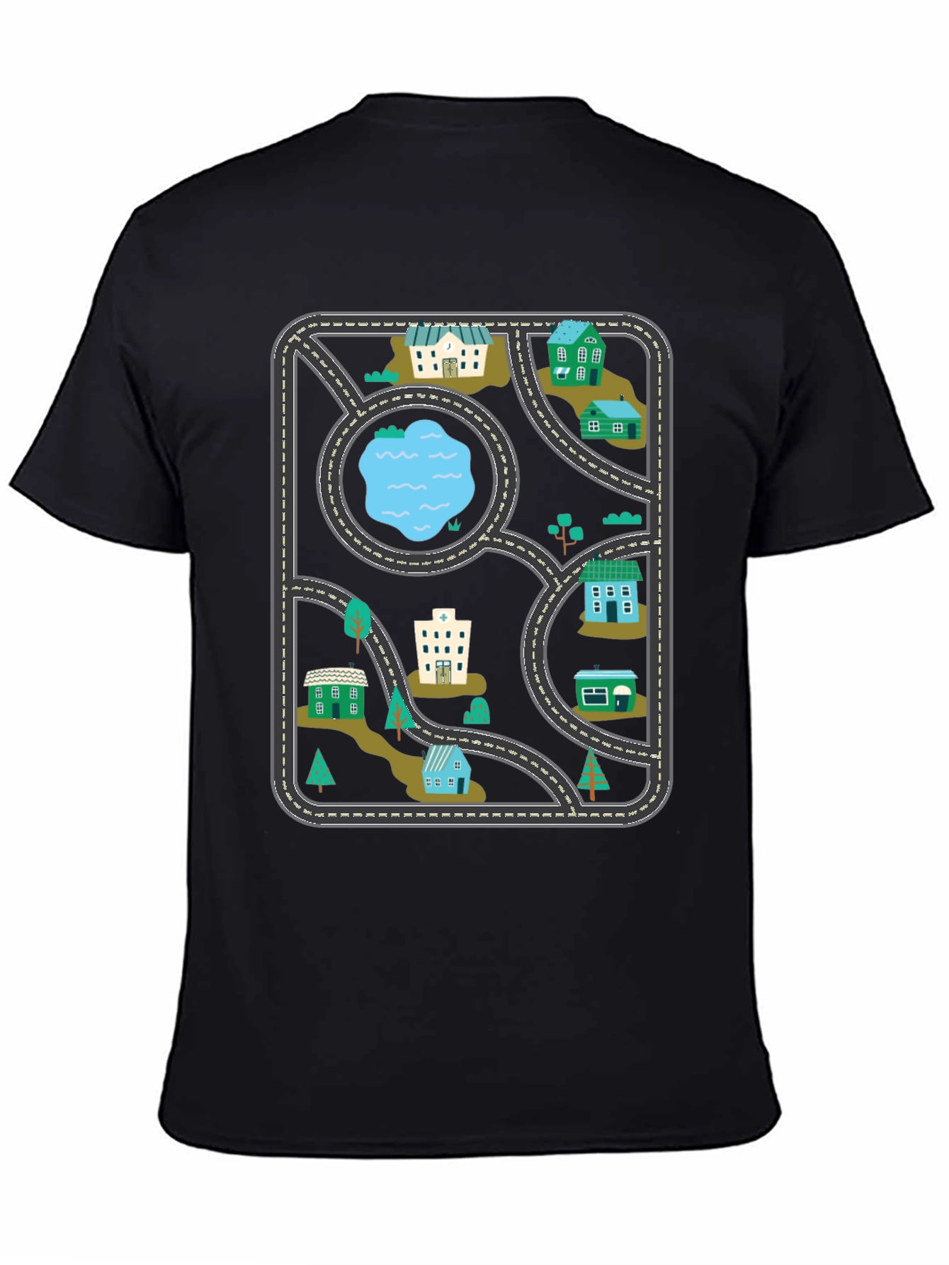 Playful Road Map T-Shirt