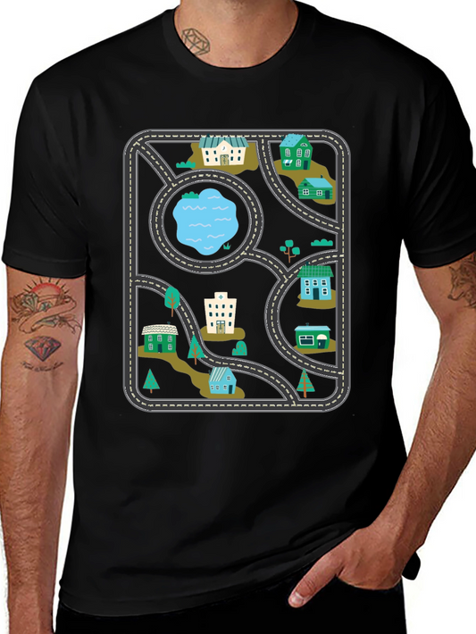 Playful Road Map T-Shirt